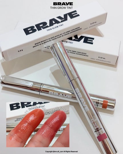 THIN GLOW TINT/BRAYE/口紅を使ったクチコミ(2枚目)