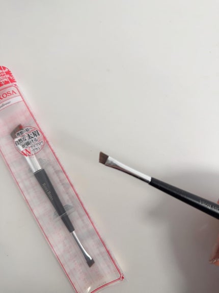 ダブルエンドアイブロウブラシ スマッジタイプ/ロージーローザ/メイクブラシを使ったクチコミ(2枚目)