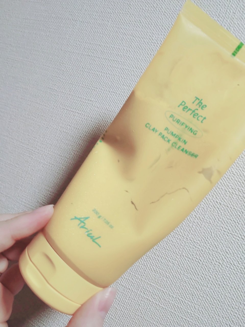 Ariul　ザ・パーフェクト パンプキンクレイパッククレンザー

みなさん、おはようございます☺
Ariul　ザ・パーフェクト パンプキンクレイパッククレンザーを中間レビューします。

パックもできる洗顔で、泡立ちもなめらかで使い心地が凄く