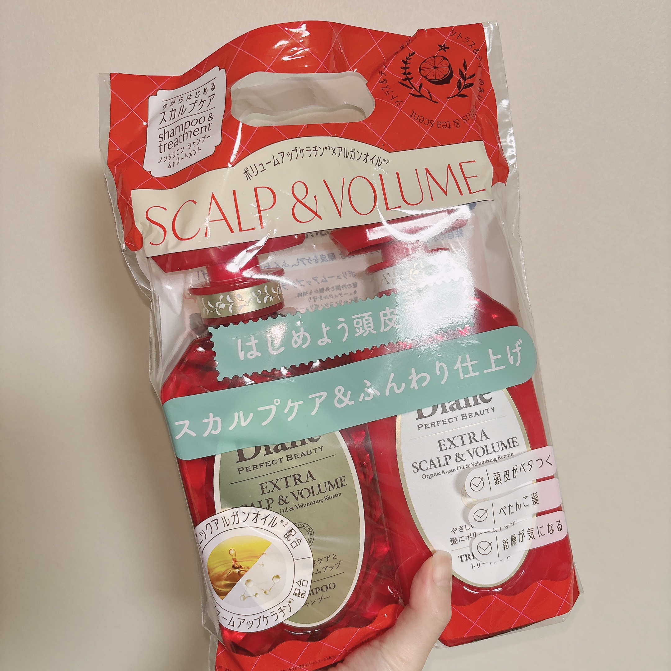 パーフェクトビューティー エクストラスカルプ＆ボリューム　シャンプー＆トリートメント/ダイアン/市販シャンプーを使ったクチコミ（2枚目）