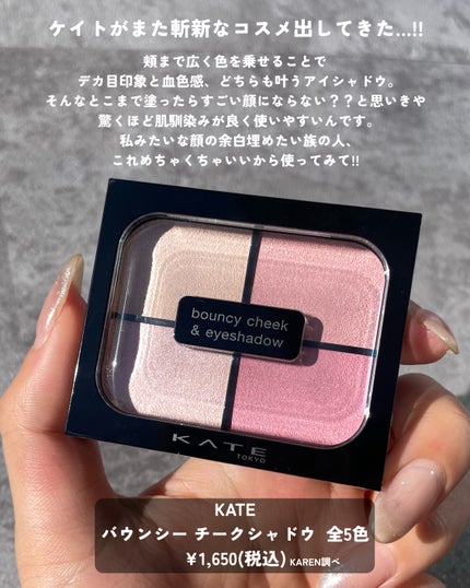 バウンシーチークシャドウ/KATE/マルチパレットを使ったクチコミ(2枚目)