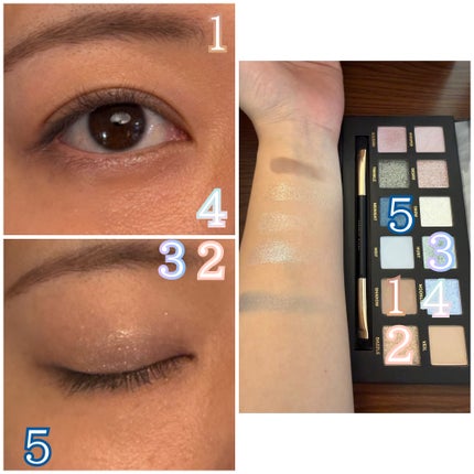 エクスプローラ12色 動物アイシャドウパレット/PERFECT DIARY/アイシャドウパレットを使ったクチコミ(2枚目)