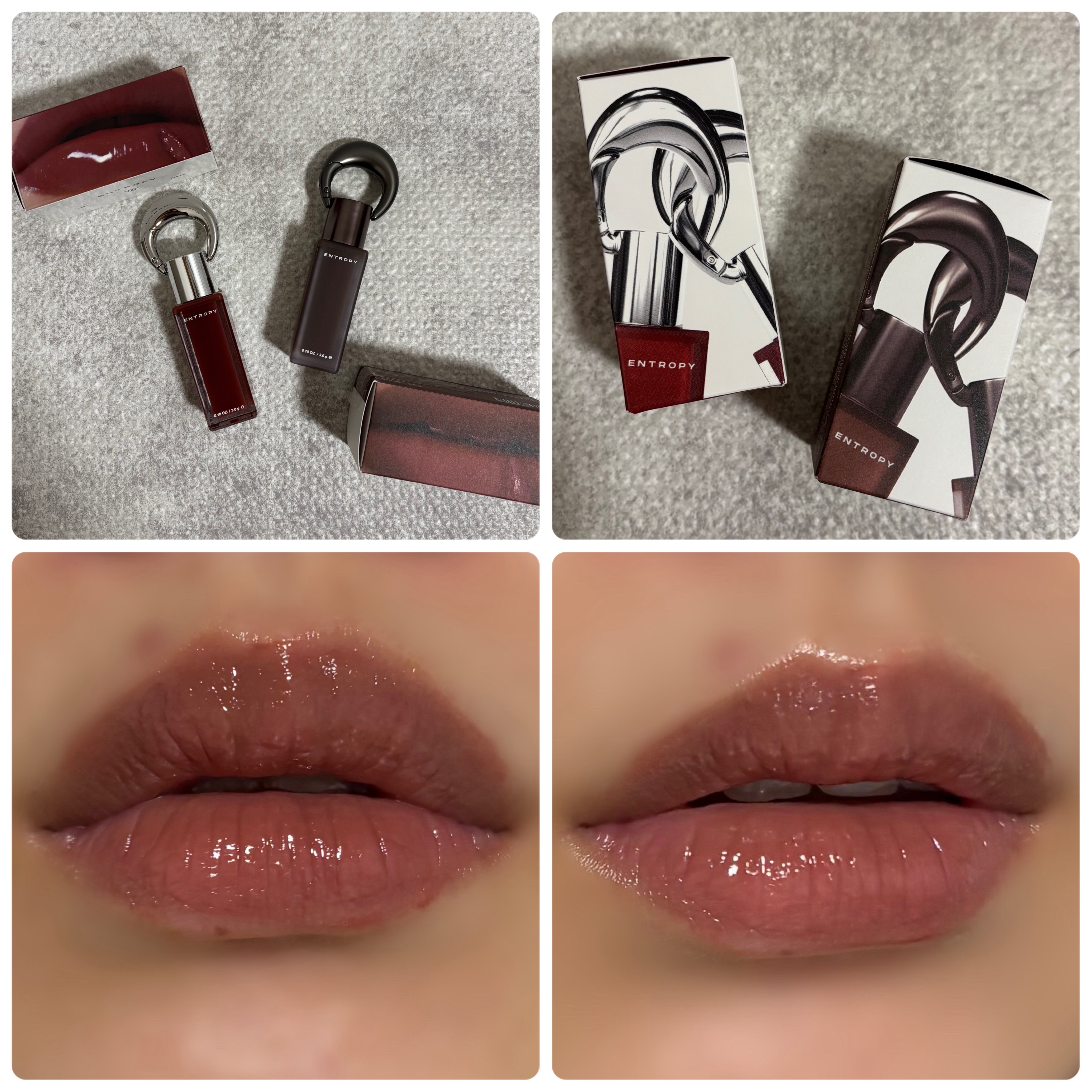 エントロピー チャームティント グロッシージェル アンバーチャーム/ENTROPY/リップティントを使ったクチコミ（3枚目）