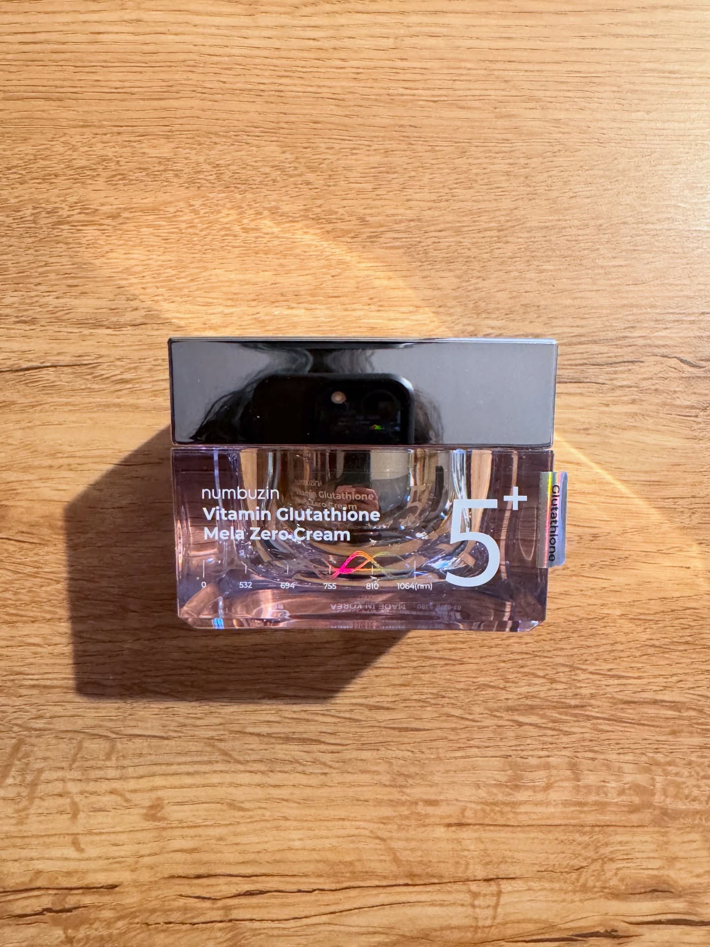 5番 白玉グルタチオンCメラゼロクリーム/numbuzin/フェイスクリームを使ったクチコミ（2枚目）