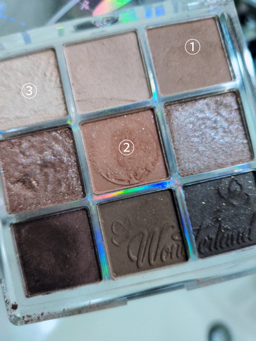 クォーツ 9色アイシャドウパレット(ドリームランドアイシャドウ)/ZEESEA/アイシャドウパレットを使ったクチコミ（2枚目）