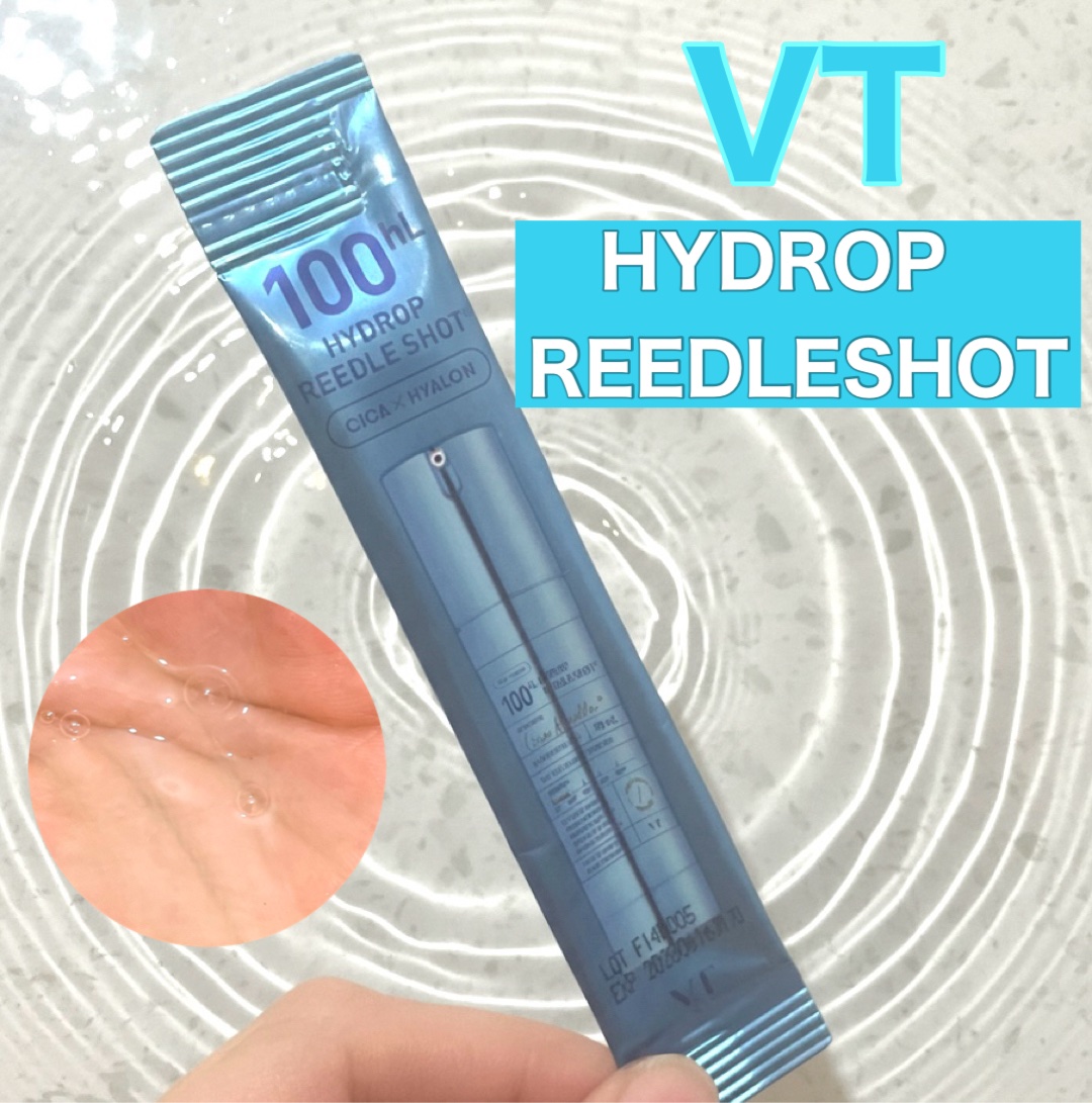 VT
▷ハイドロップリードルショット100

\ 肌角層へ水分を届ける/

☑︎チクチク感がマイルド
☑︎朝晩のスキンケアに
☑︎乾燥、つっぱり
☑︎水分不足のお肌に
☑︎低分子ヒアルロン酸(保湿)


--使用感✍️--
チクチク感が全然