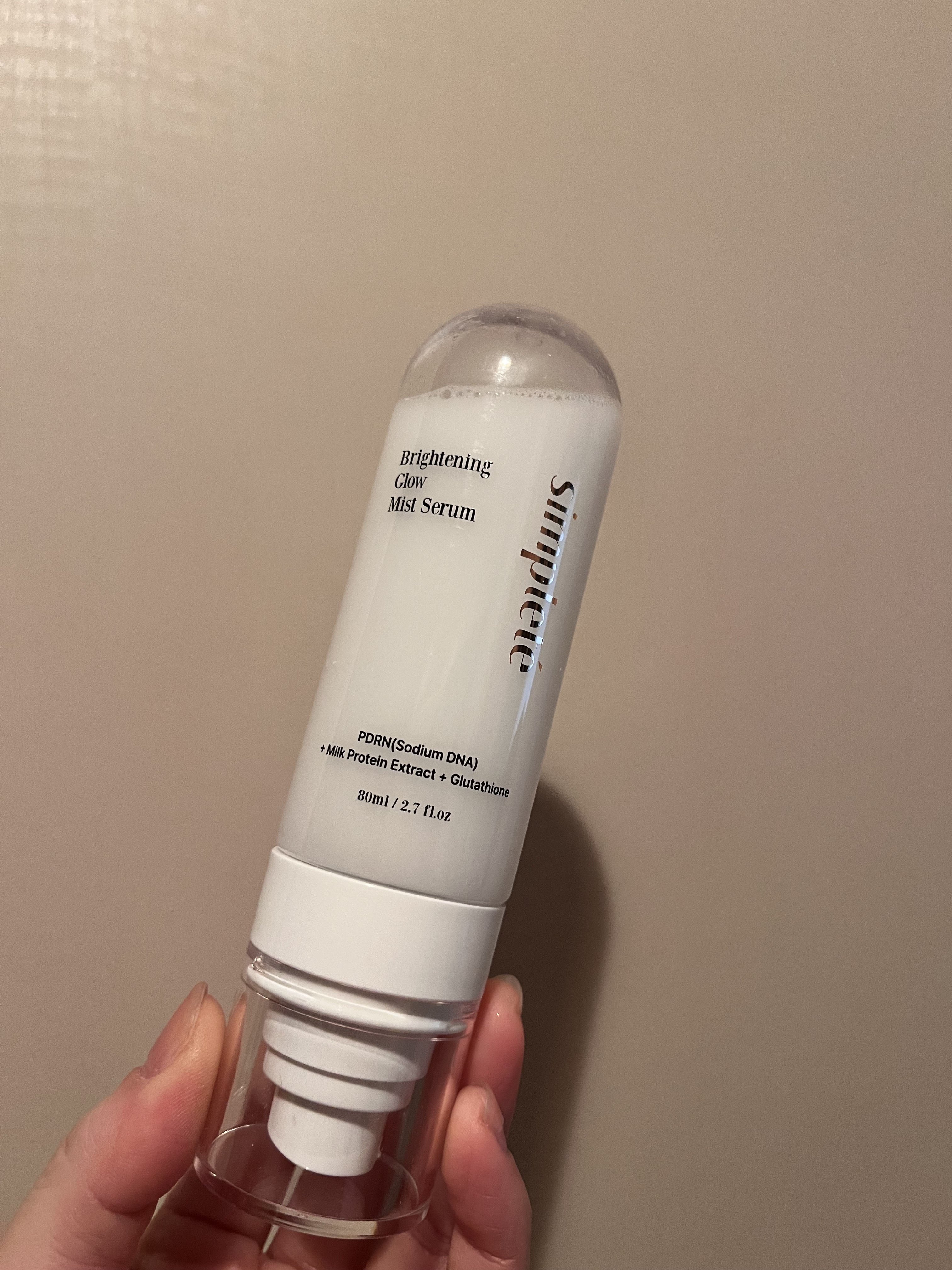 ブライトニンググローミスト/Simplete(シンプレ)/ミスト状化粧水を使ったクチコミ（1枚目）