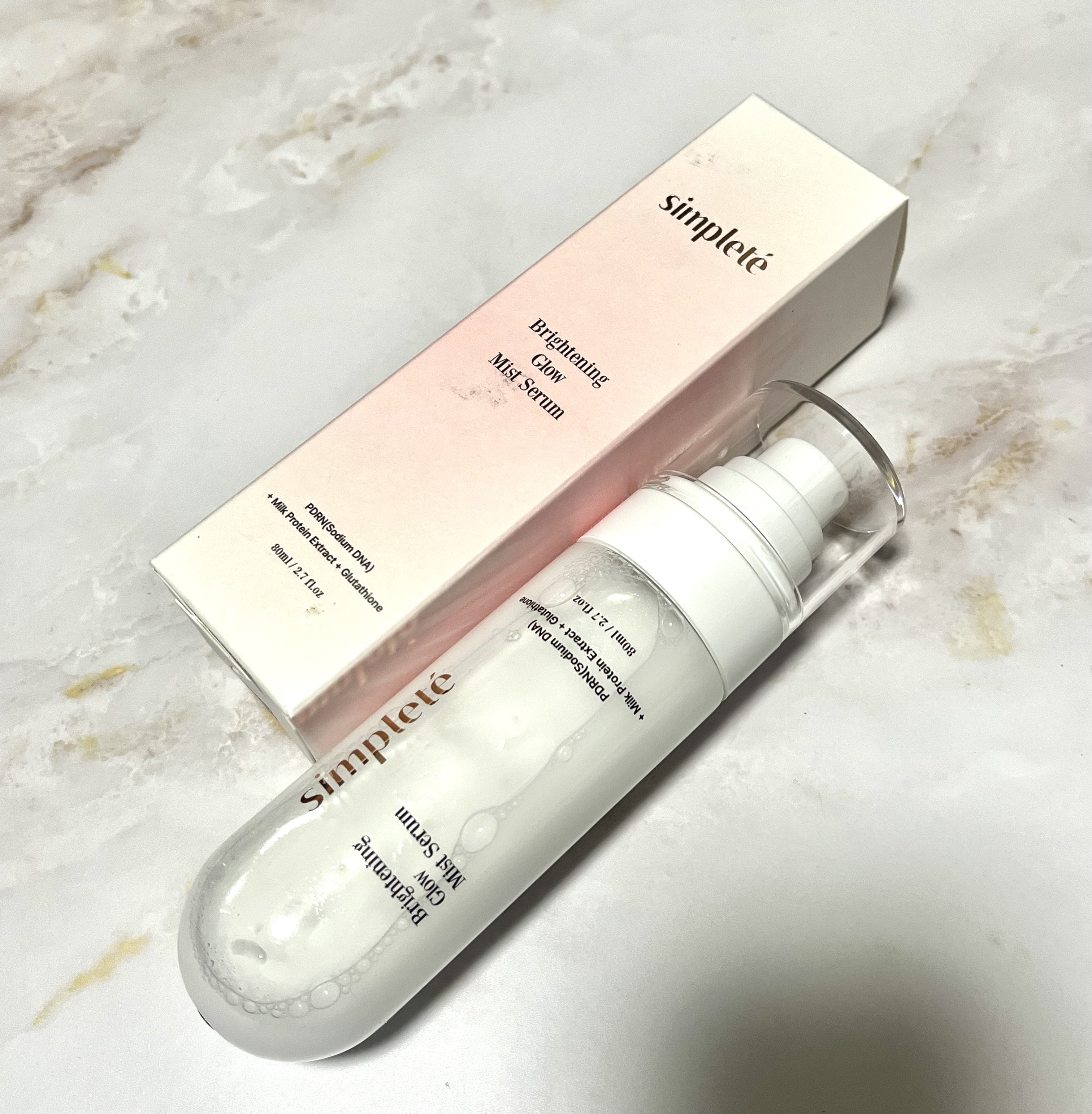 ブライトニング グロウ ミストセラム/Simplete/ミスト状化粧水を使ったクチコミ（2枚目）