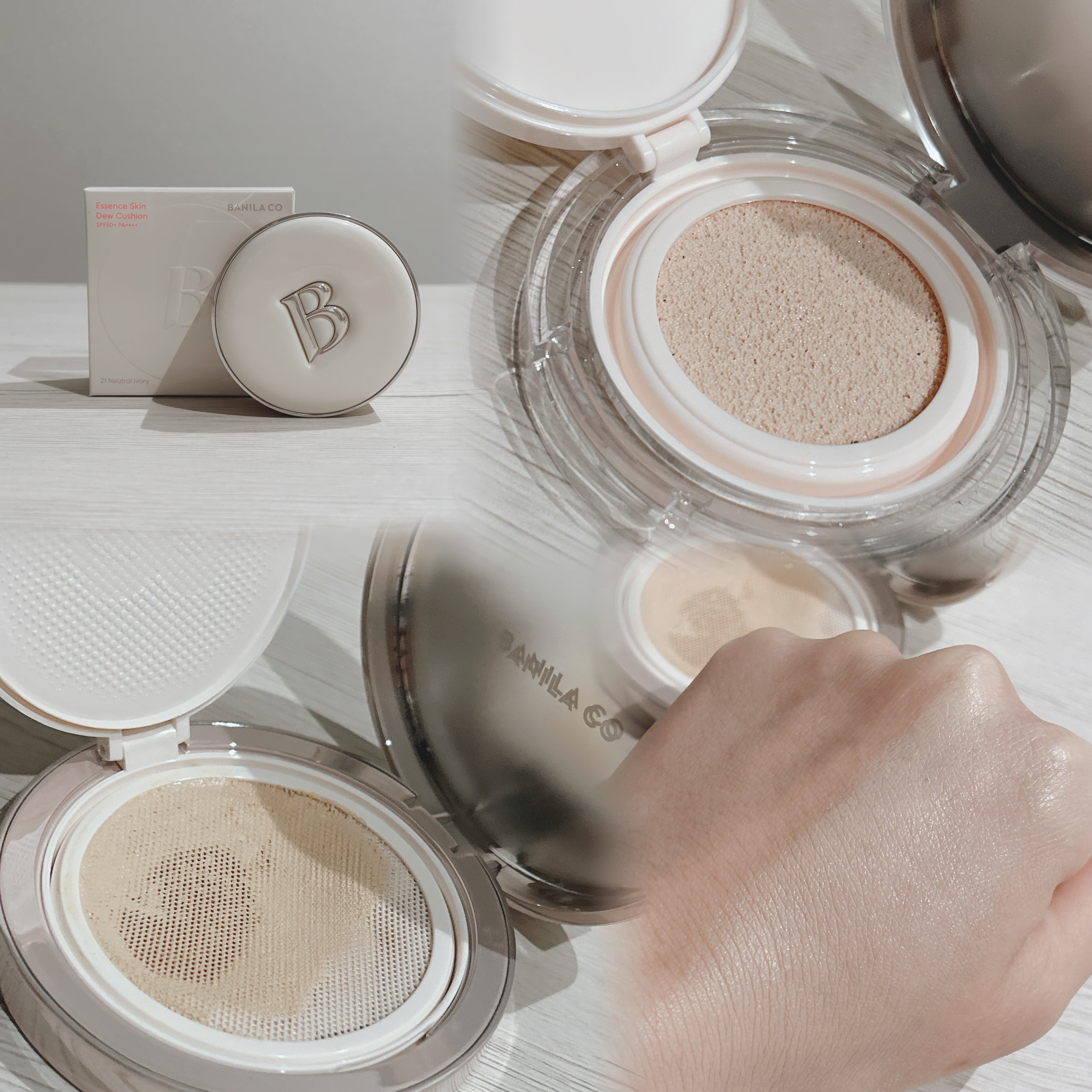 エッセンス スキン デュー クッション/BANILA CO/クッションファンデーションを使ったクチコミ（2枚目）