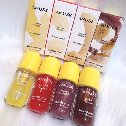 バナナリップオイル/AMUSE/リップオイルを使ったクチコミ(1枚目)