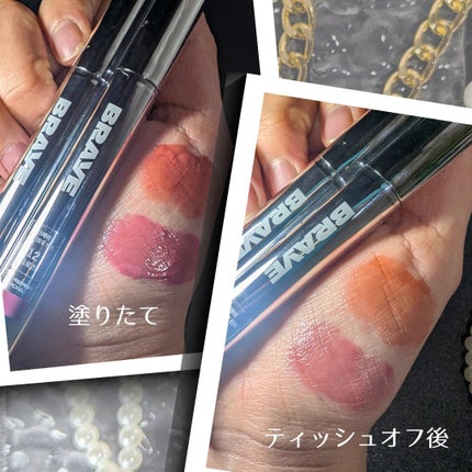 THIN GLOW TINT/BRAYE/口紅を使ったクチコミ(2枚目)