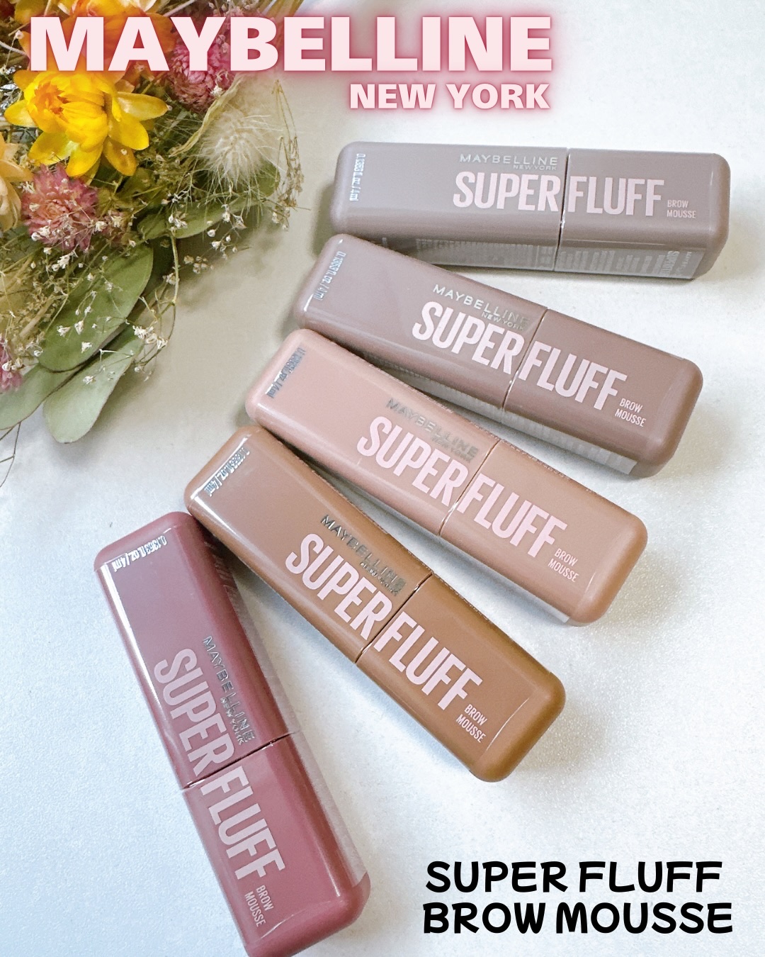 ・
\ NO MORE パリパリ眉！/
ムースラテみたいな
ほわっふわ眉になれた☕️🤎

メイベリンの
スーパーフラッフ ブロウムースは
空気とパウダーを混ぜたみたいな
エアリームーステクスチャー🫧

眉マスカラなのに
✔︎ ベタっとし