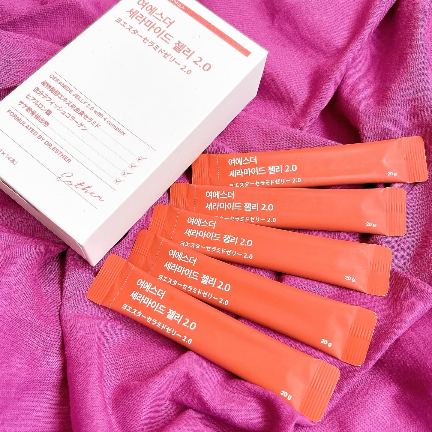 ヨエスターセラミドゼリー2.0/ESTHER FORMULA/美容サプリメントを使ったクチコミ（1枚目）