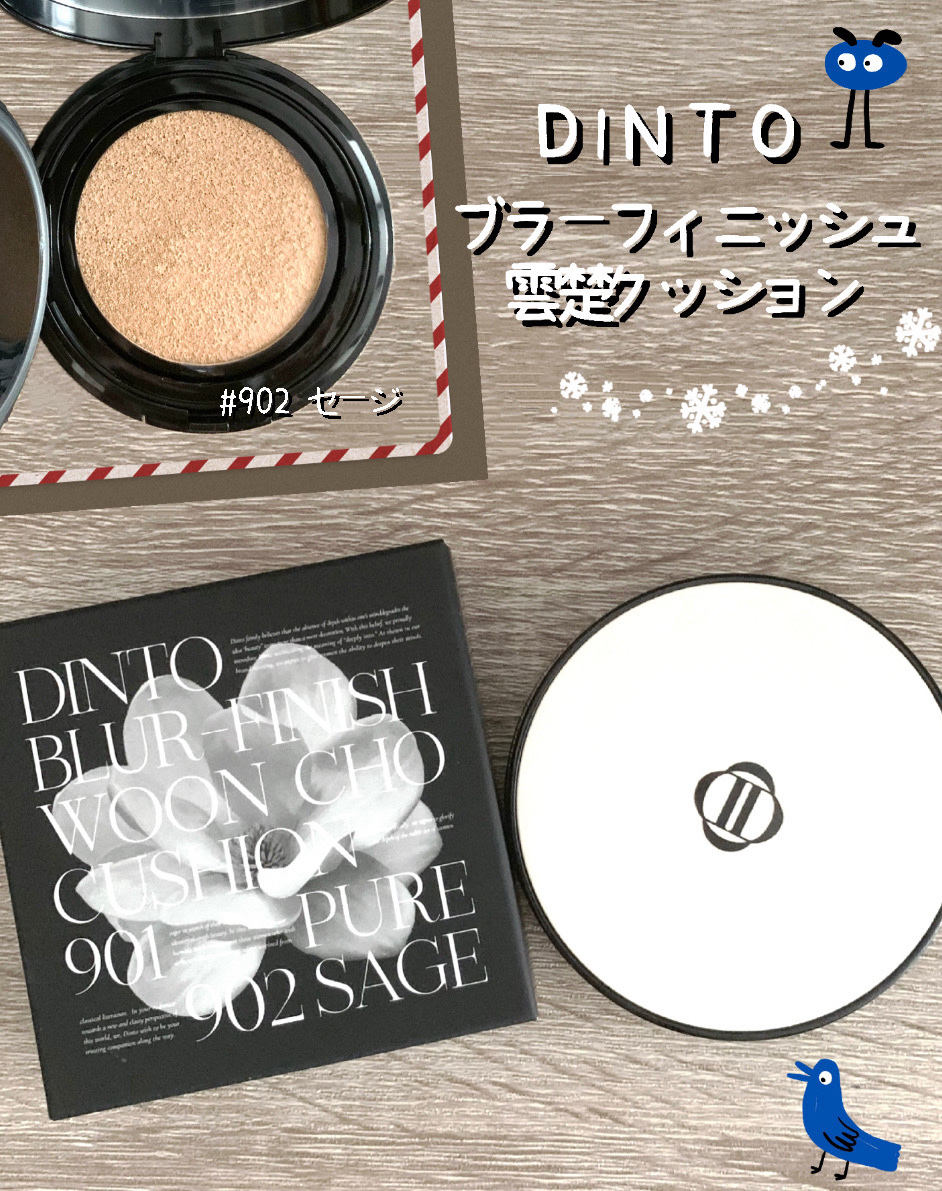 ブラーフィニッシュ雲楚クッション 902 セイジ雲楚/Dinto/クッションファンデーションを使ったクチコミ（1枚目）