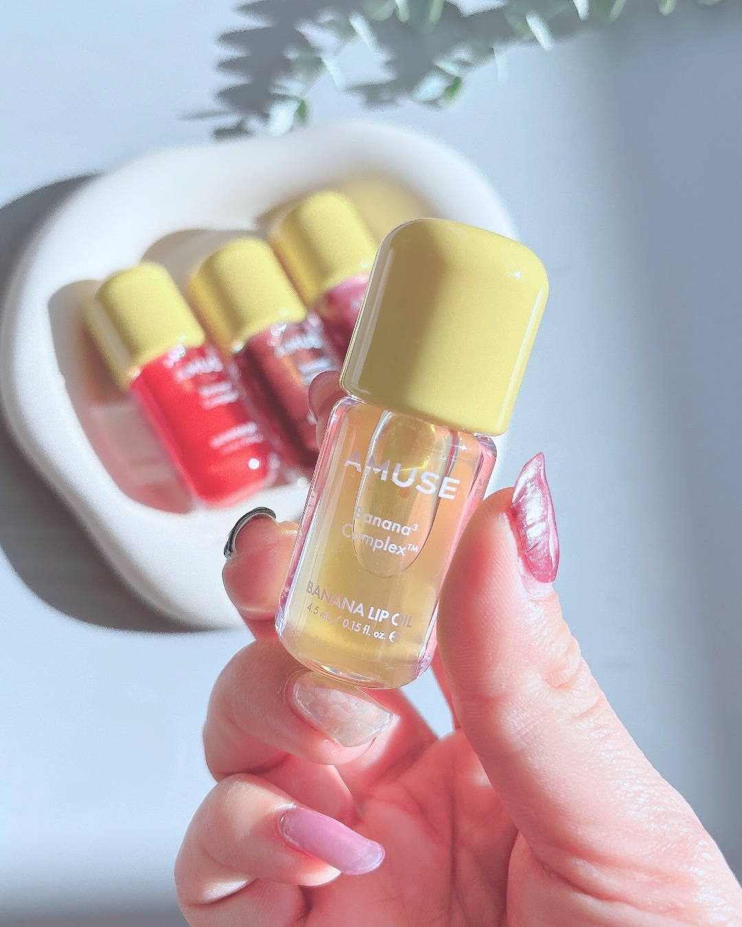 バナナリップオイル/AMUSE/リップオイルを使ったクチコミ（2枚目）
