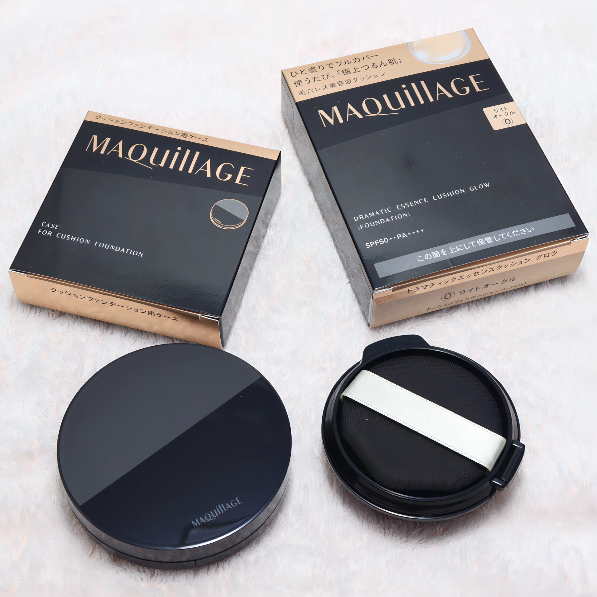 ドラマティックエッセンスクッション グロウ/マキアージュ/クッションファンデーションを使ったクチコミ（2枚目）
