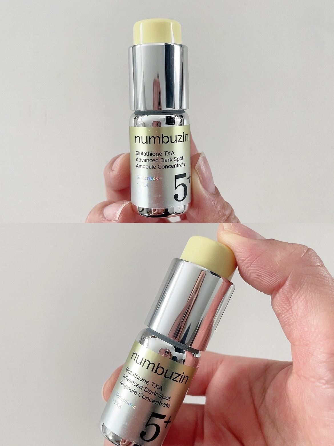 5番 白玉グルタチオンCメラゼロクリーム/numbuzin/フェイスクリームを使ったクチコミ（3枚目）