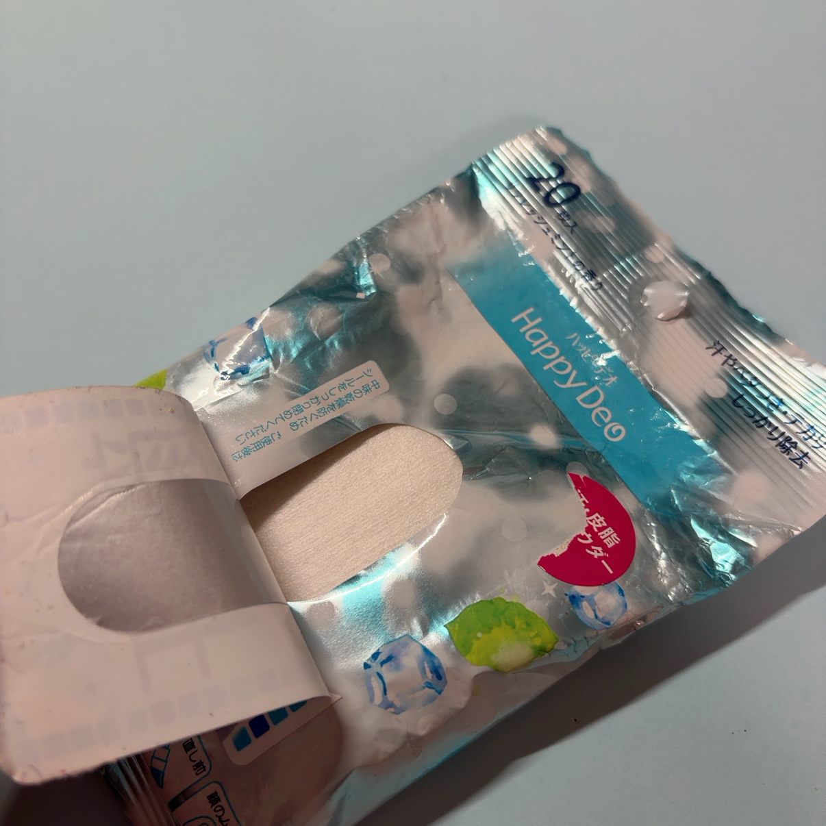 ハッピーデオ フェイスシート リフレッシュミント リフレッシュミント/マンダム/フェイスシートを使ったクチコミ（2枚目）