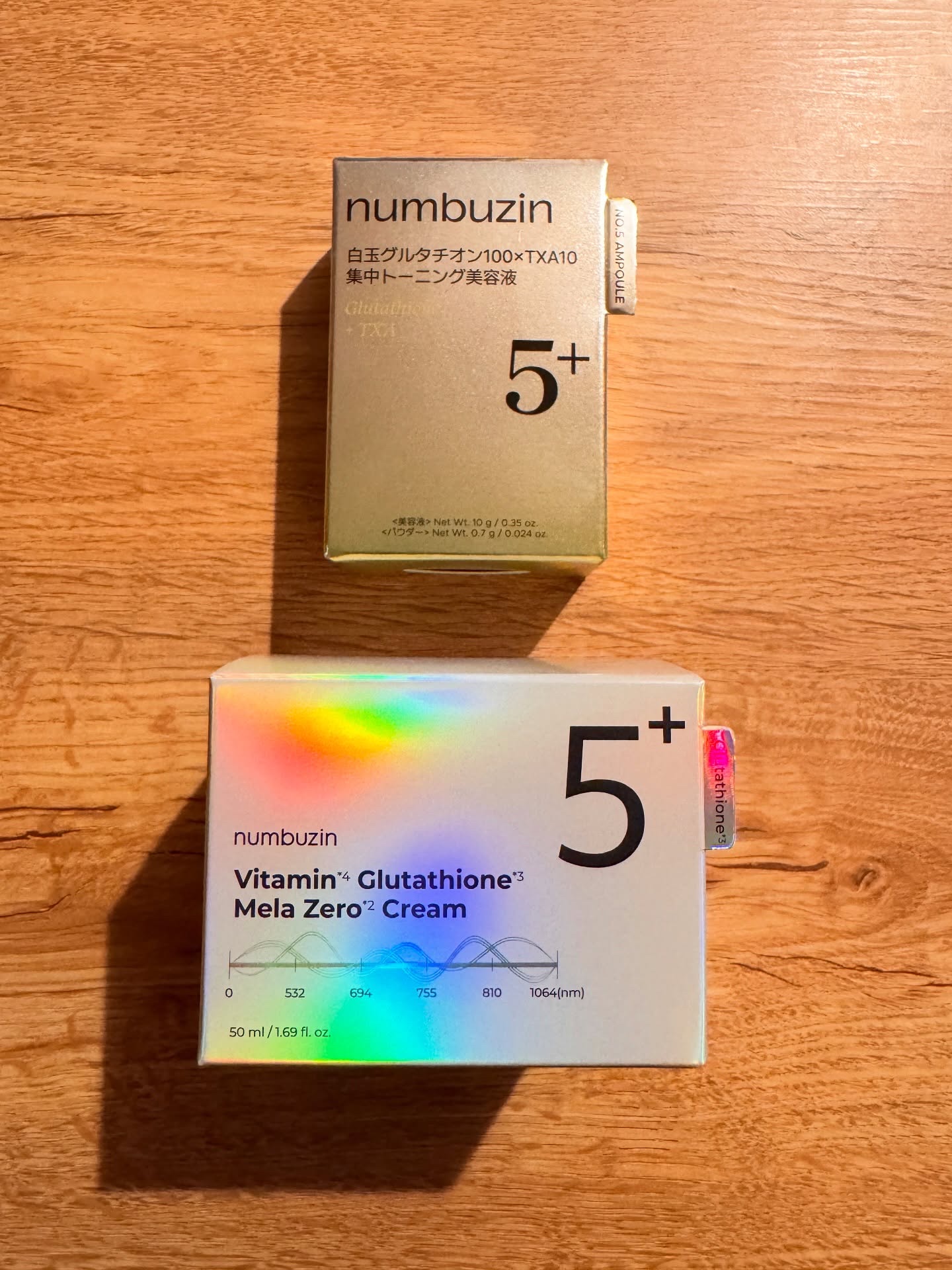 5番 白玉グルタチオンCメラゼロクリーム/numbuzin/フェイスクリームを使ったクチコミ（1枚目）