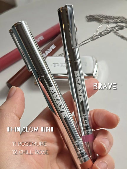 THIN GLOW TINT/BRAYE/口紅を使ったクチコミ(2枚目)