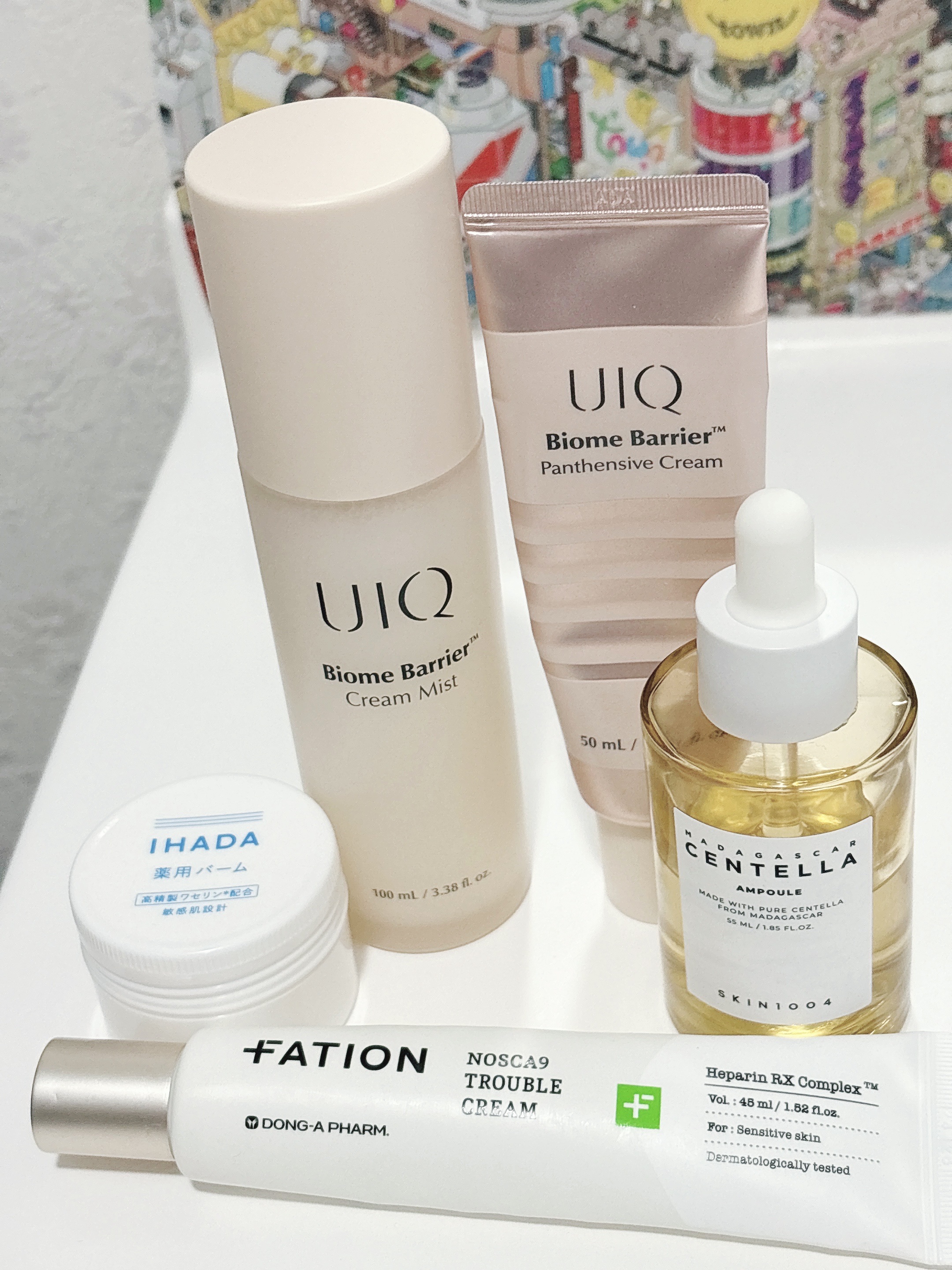 ナイトスキンケア🌙

イハダ 薬用バーム買ってみた🩵
瞼に刺激なく乾燥しないバーム欲しくて🥹
良い感じかも

UIQ 
バイオームバリア クリームミスト
SKIN1004
センテラ アンプル
バイオームバリアパンテンシブクリーム
FA