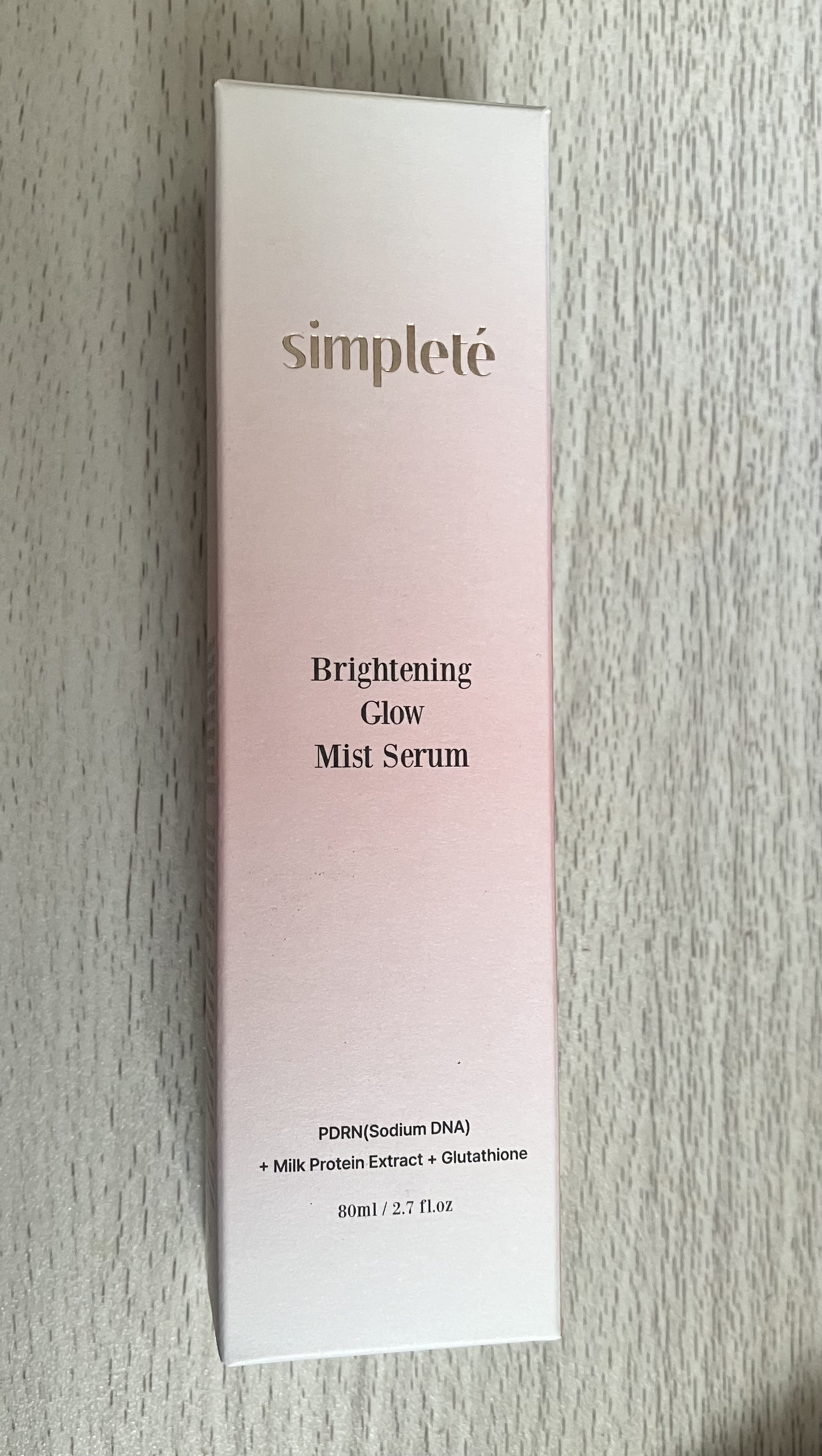 ブライトニング グロウ ミストセラム/Simplete/ミスト状化粧水を使ったクチコミ（1枚目）
