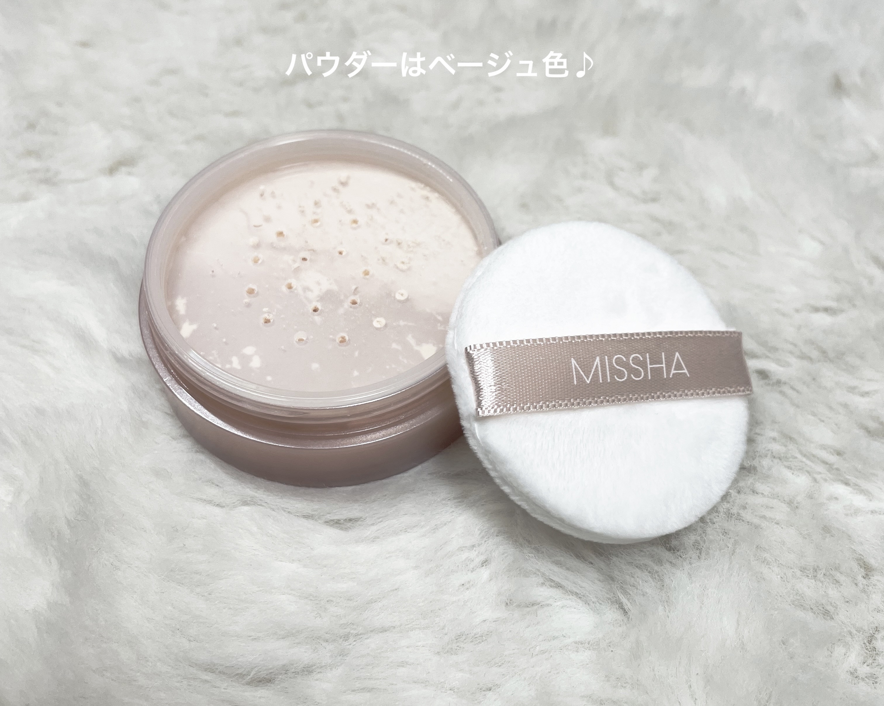 ミシャ グロウ パウダー(ルミナスカバー)/MISSHA/ルースパウダーを使ったクチコミ（2枚目）