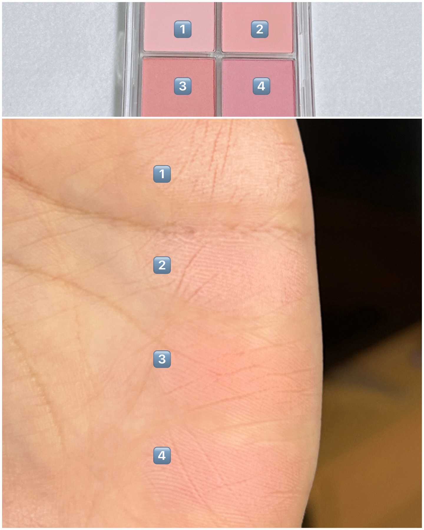 ミックスマッチチークパレット/be aube/パウダーチークを使ったクチコミ（3枚目）