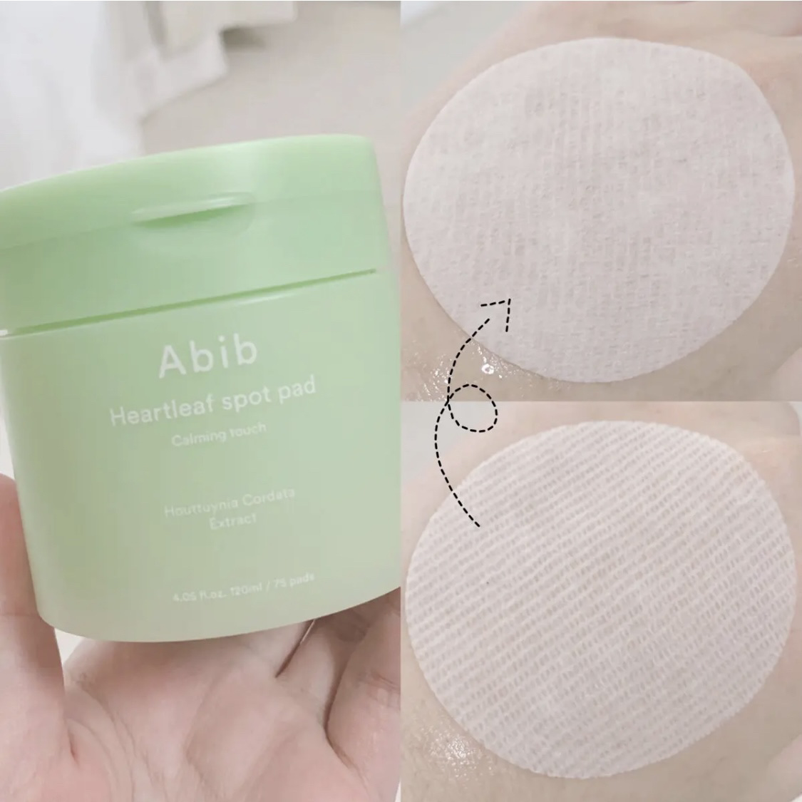 ドクダミカーミングタッチスポットパッド/Abib /トナーパッドを使ったクチコミ（2枚目）