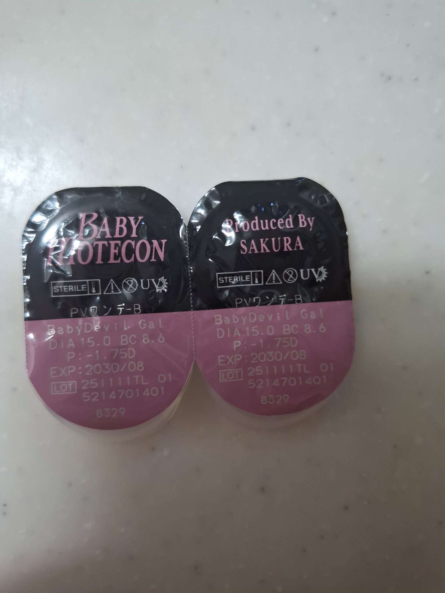 BABY MOTECON Produced By SAKURA/モテコン/ワンデー（１DAY）カラコンを使ったクチコミ（2枚目）