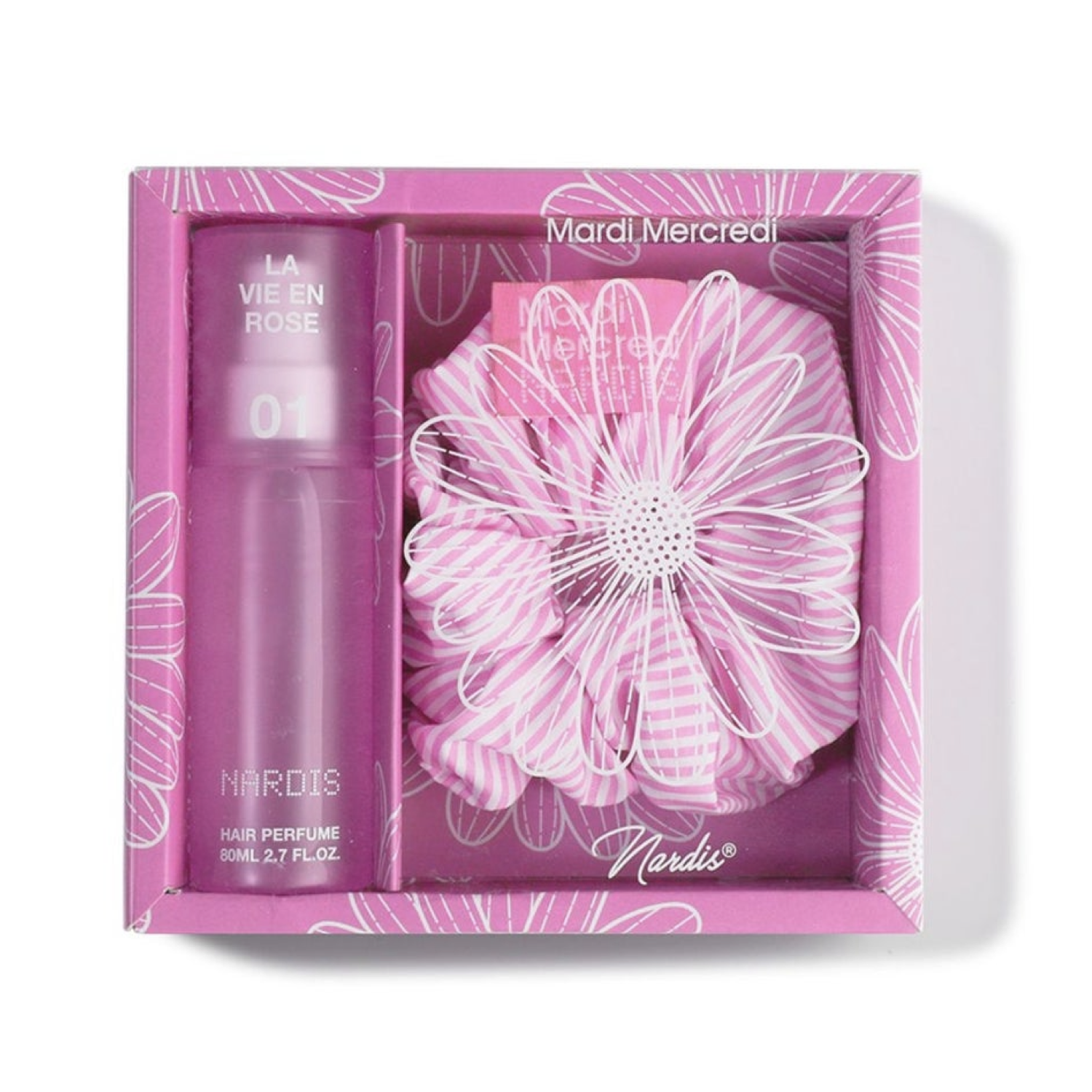 Nardis Nardis　パフュームヘアミスト01LA VIE EN ROSE セット（シュシュ1個入り）