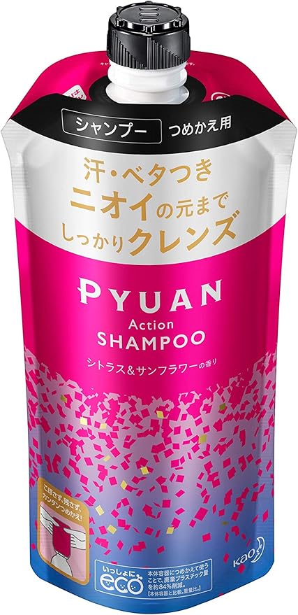 PYUAN アクション シャンプー／コンディショナー シャンプー つめかえ用 340ml
