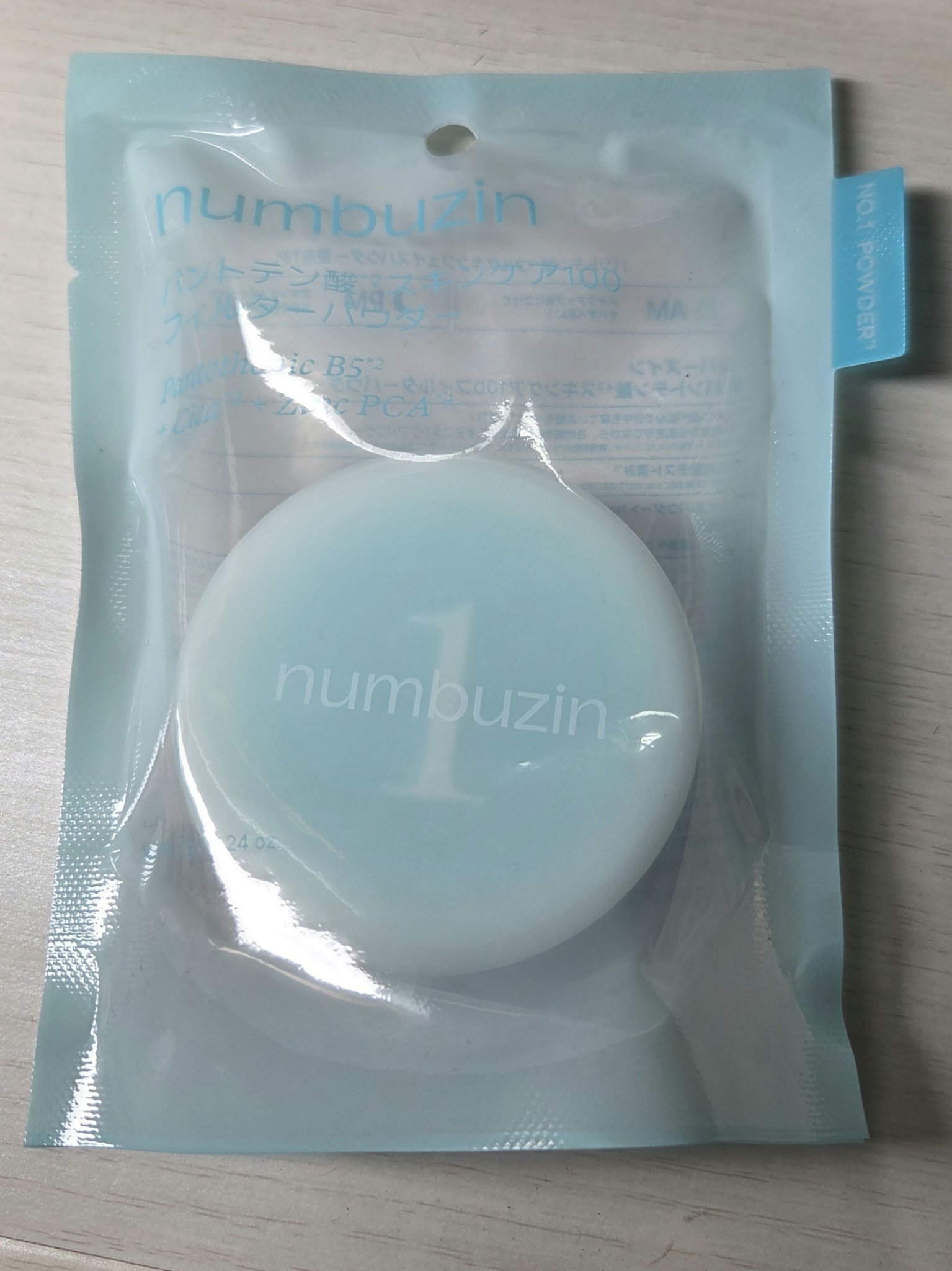 1番 パントテン酸スキンケア100フィルターパウダー/numbuzin/ルースパウダーを使ったクチコミ（2枚目）