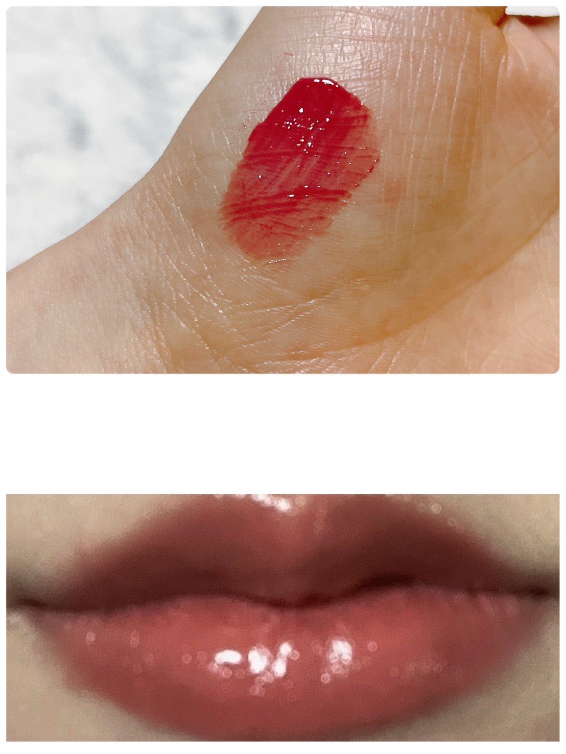 ロウグロウジェルティント/hince/リップティントを使ったクチコミ（3枚目）