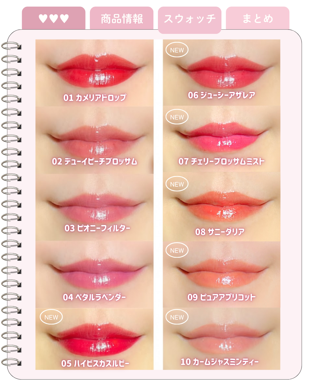 アイスドロップウォーターティント 05 ハイビスカスルビー/kkotppang/リップティントを使ったクチコミ（3枚目）