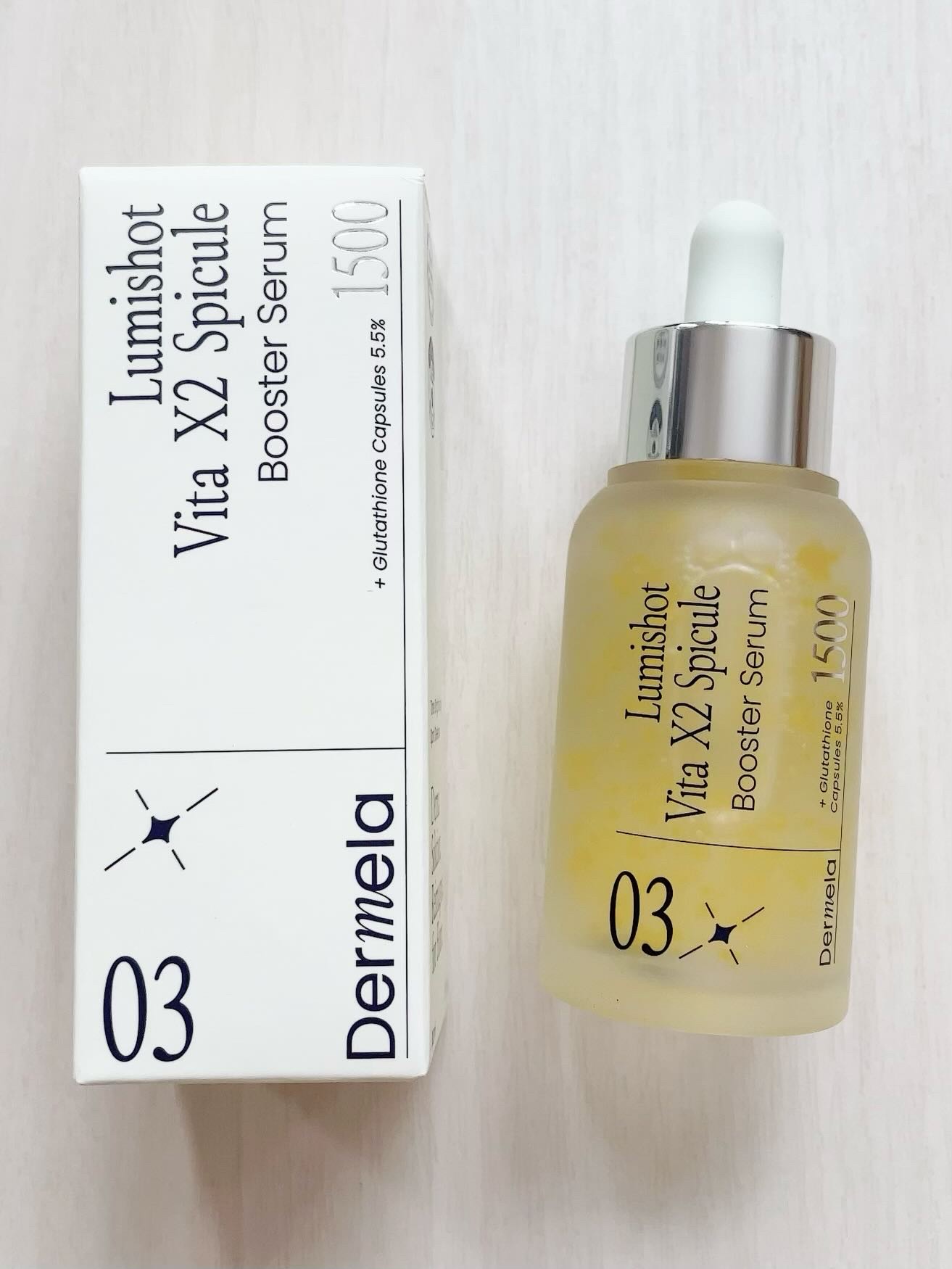 ダーメラ ルミショット・Wビタセラム/Dermela/美容液を使ったクチコミ（3枚目）
