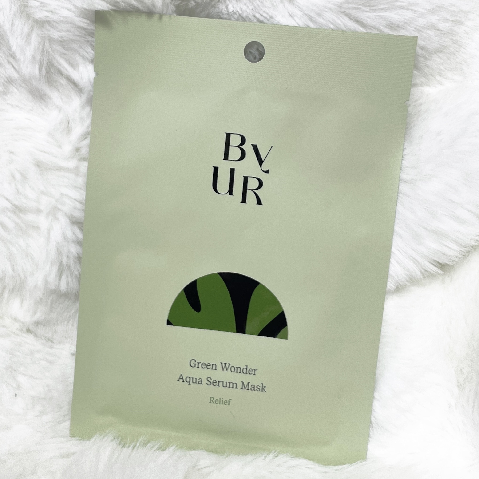 ByUR スージンググリーン アクアセラムマスクのクチコミ「ByUR バイユア 
スージンググリーン アクアセラムマスク
25mL×1 枚

とろみのある.....」（1枚目）