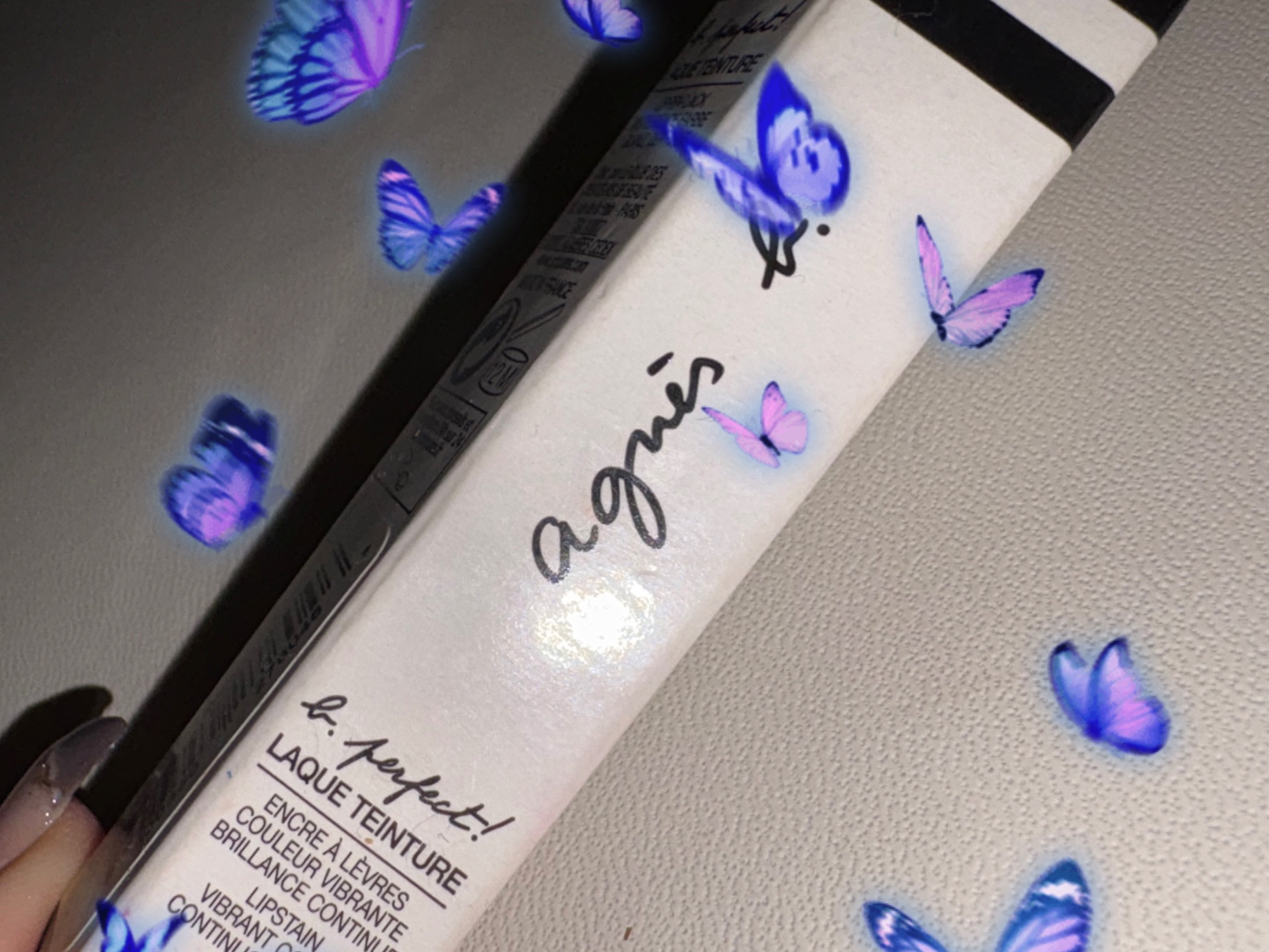 b. パーフェクト ラッカールージュ/agnès b./口紅を使ったクチコミ（1枚目）