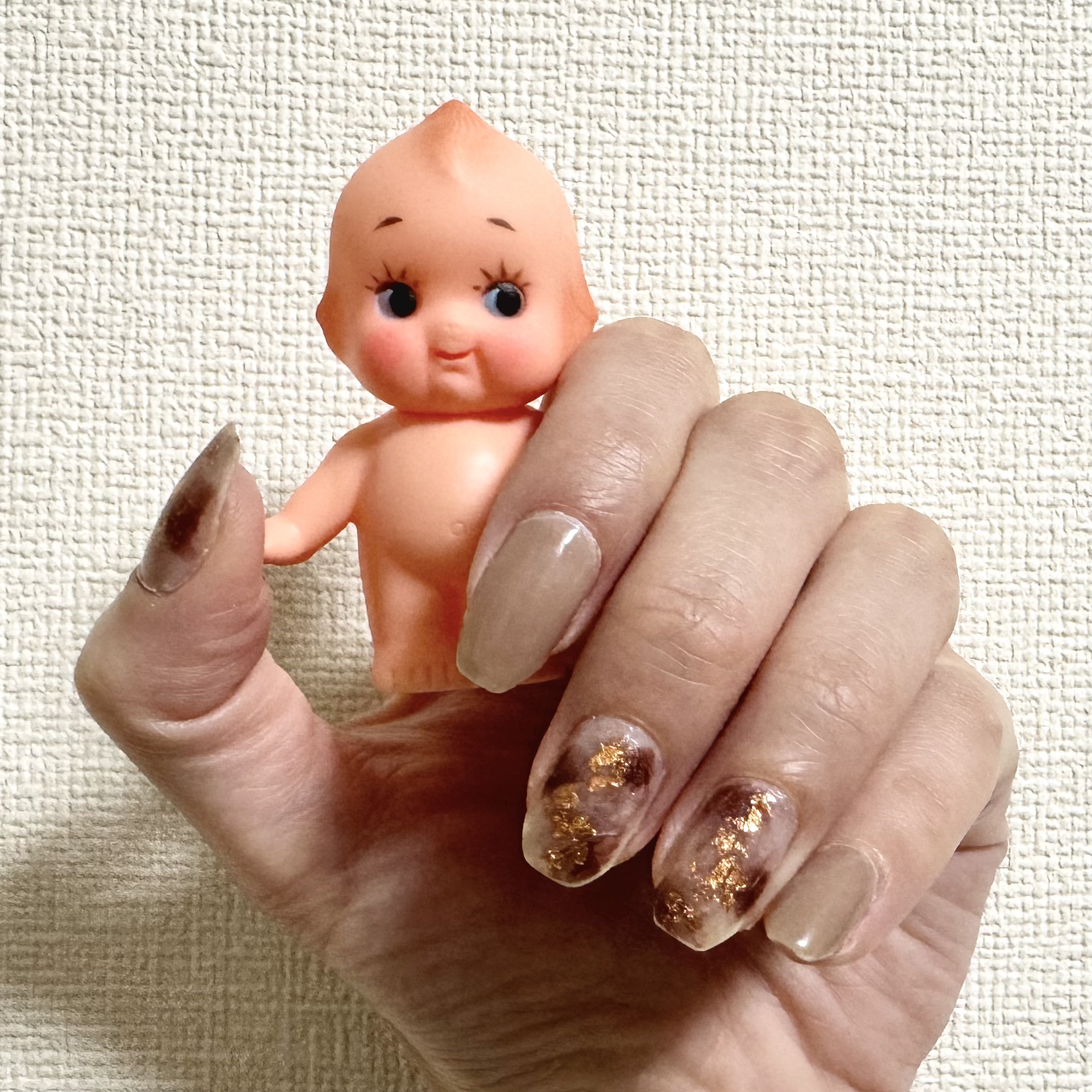 ネイルホリック つめ用ファンデ+ GY031F/ネイルホリック/ネイルトップコートを使ったクチコミ（2枚目）