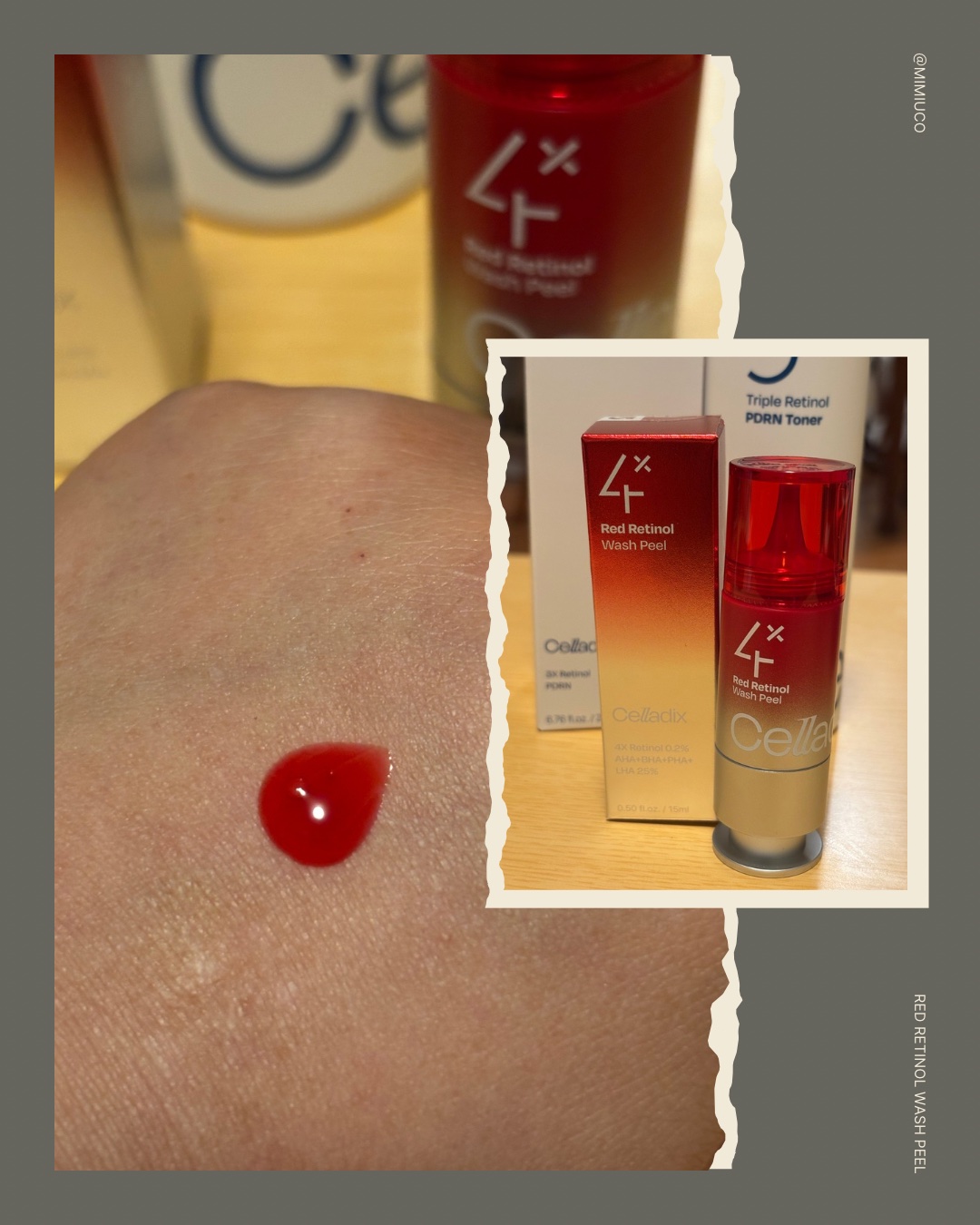 レッドレチノールウォッシュピール/Celladix/ピーリングを使ったクチコミ（1枚目）