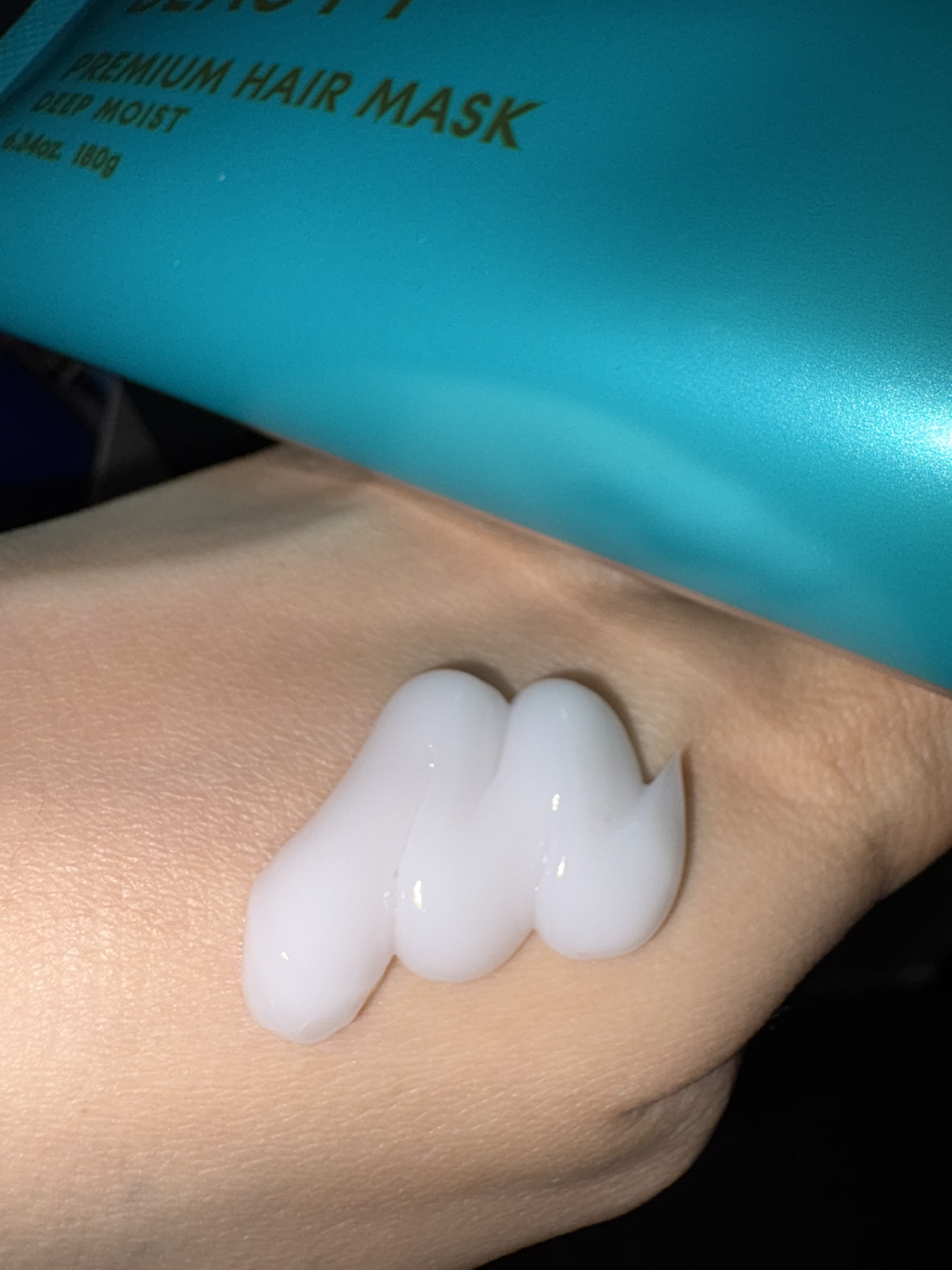 ディープモイスト プレミアム ヘアマスク/モロッカンビューティ/洗い流すヘアトリートメントを使ったクチコミ（2枚目）