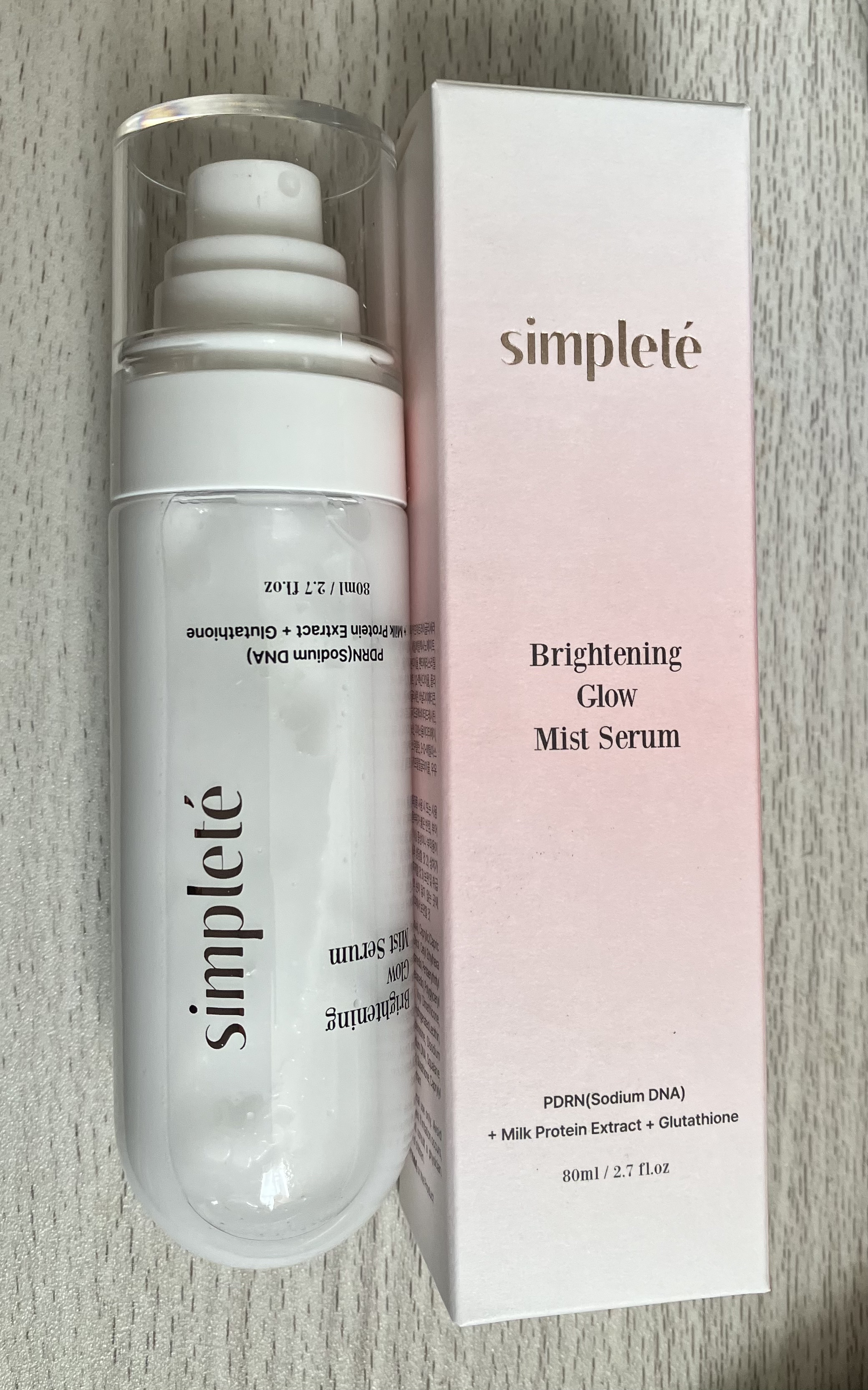 ブライトニング グロウ ミストセラム/Simplete/ミスト状化粧水を使ったクチコミ（2枚目）