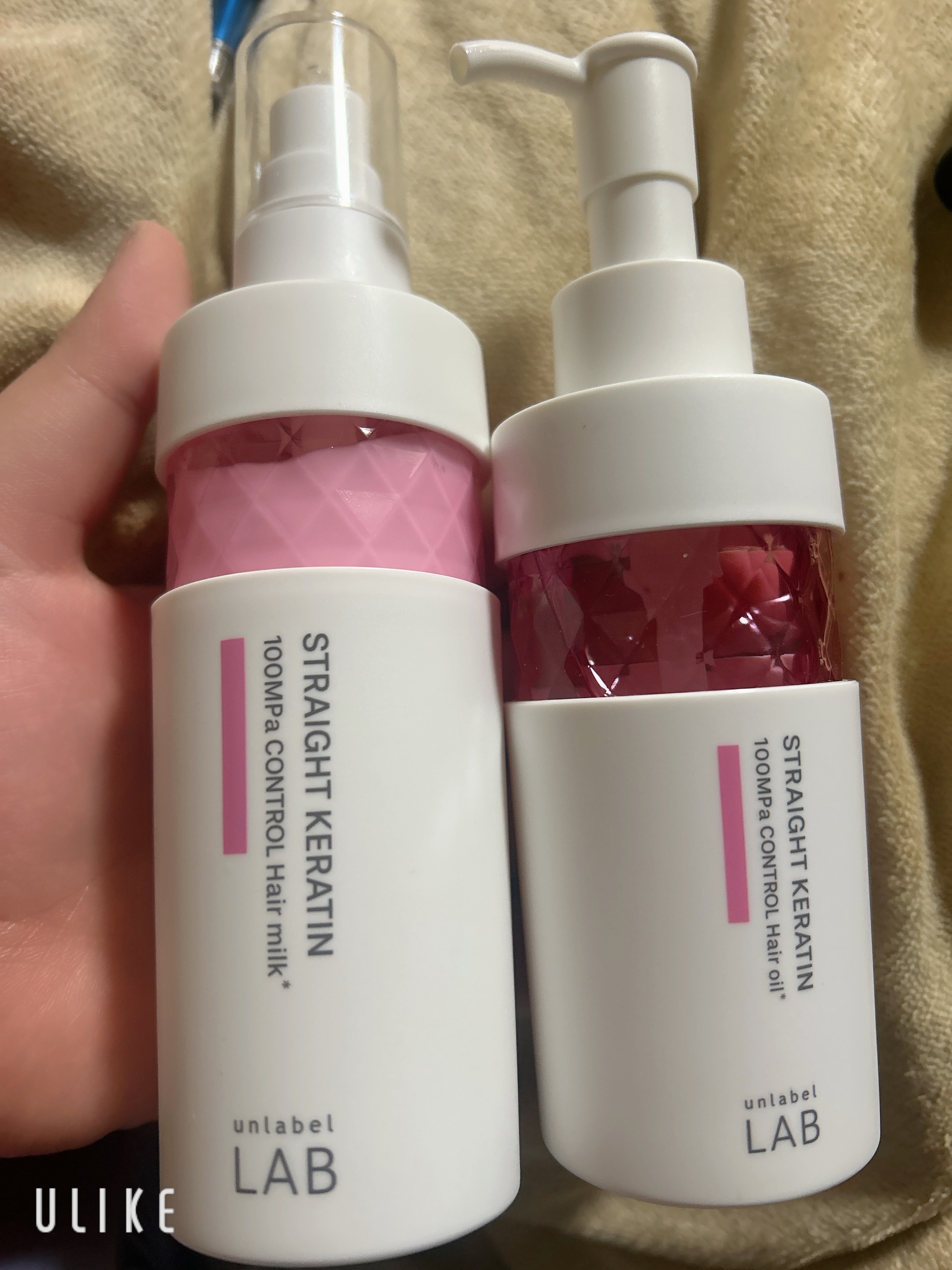  超高圧※¹浸透型ストレートケラチン*配合 集中美容液ヘアオイル/unlabel/ヘアオイルを使ったクチコミ（1枚目）