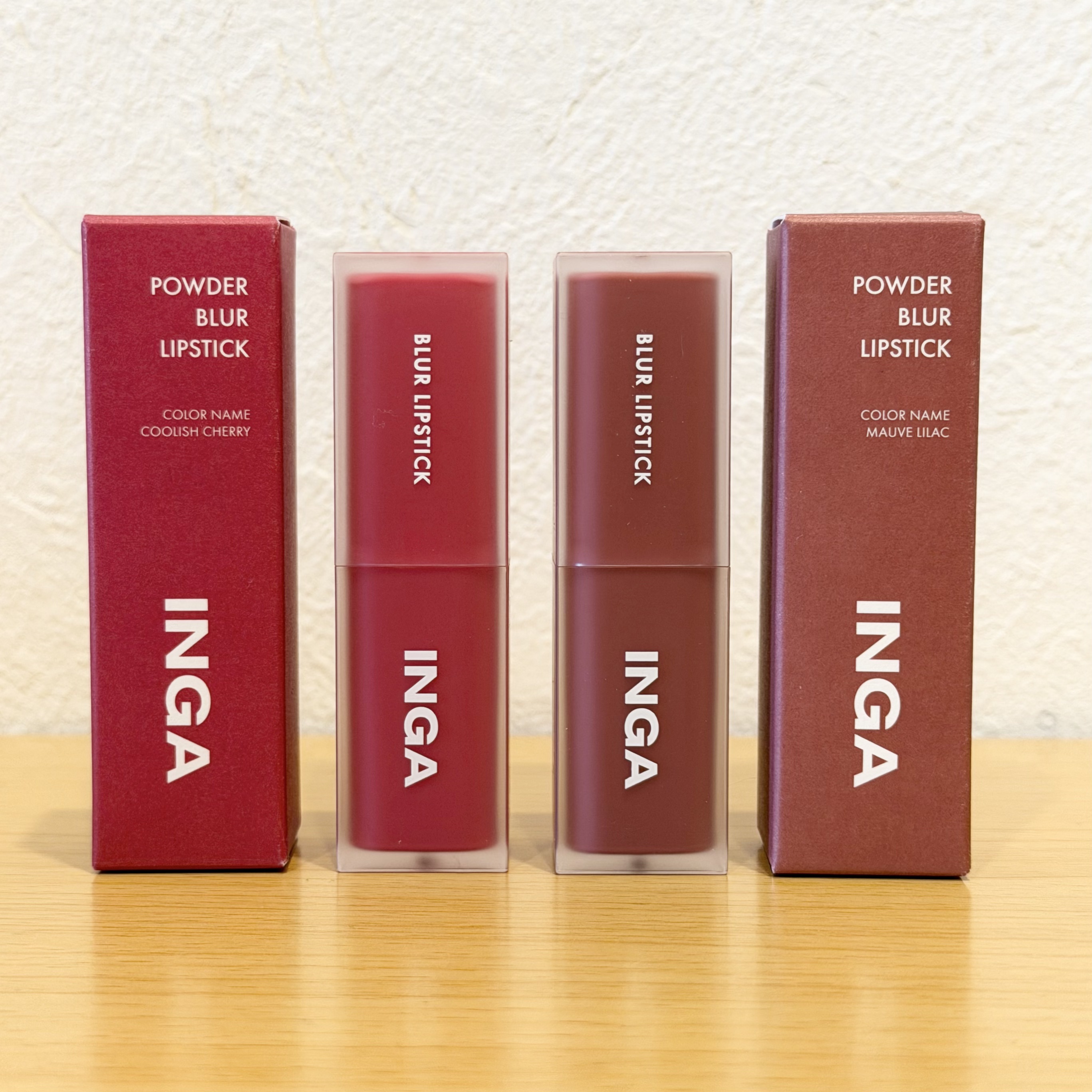 パウダーブラー リップスティック/INGA/口紅を使ったクチコミ（1枚目）