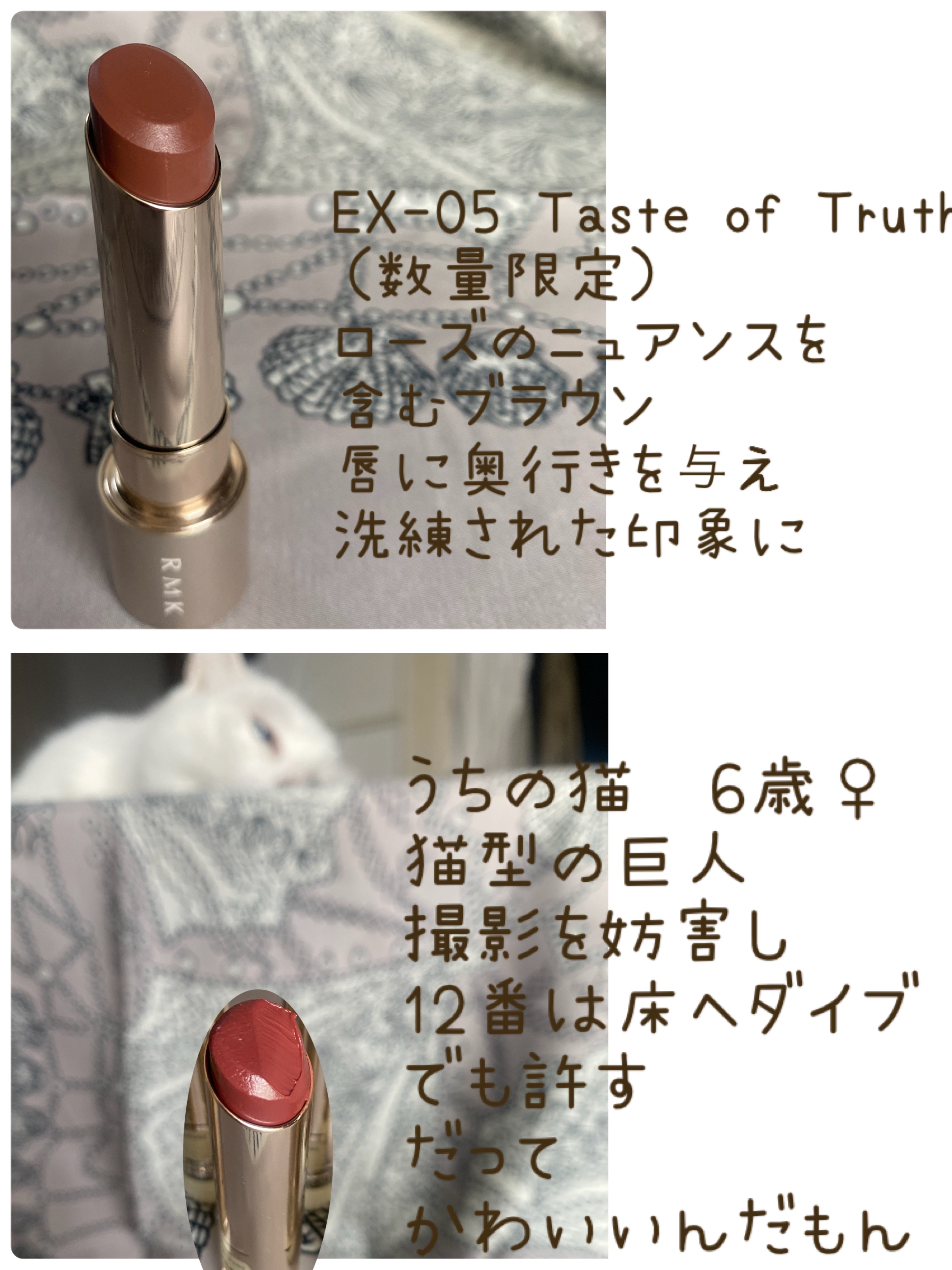 RMK デューイーメルト リップカラー/RMK/口紅を使ったクチコミ（3枚目）