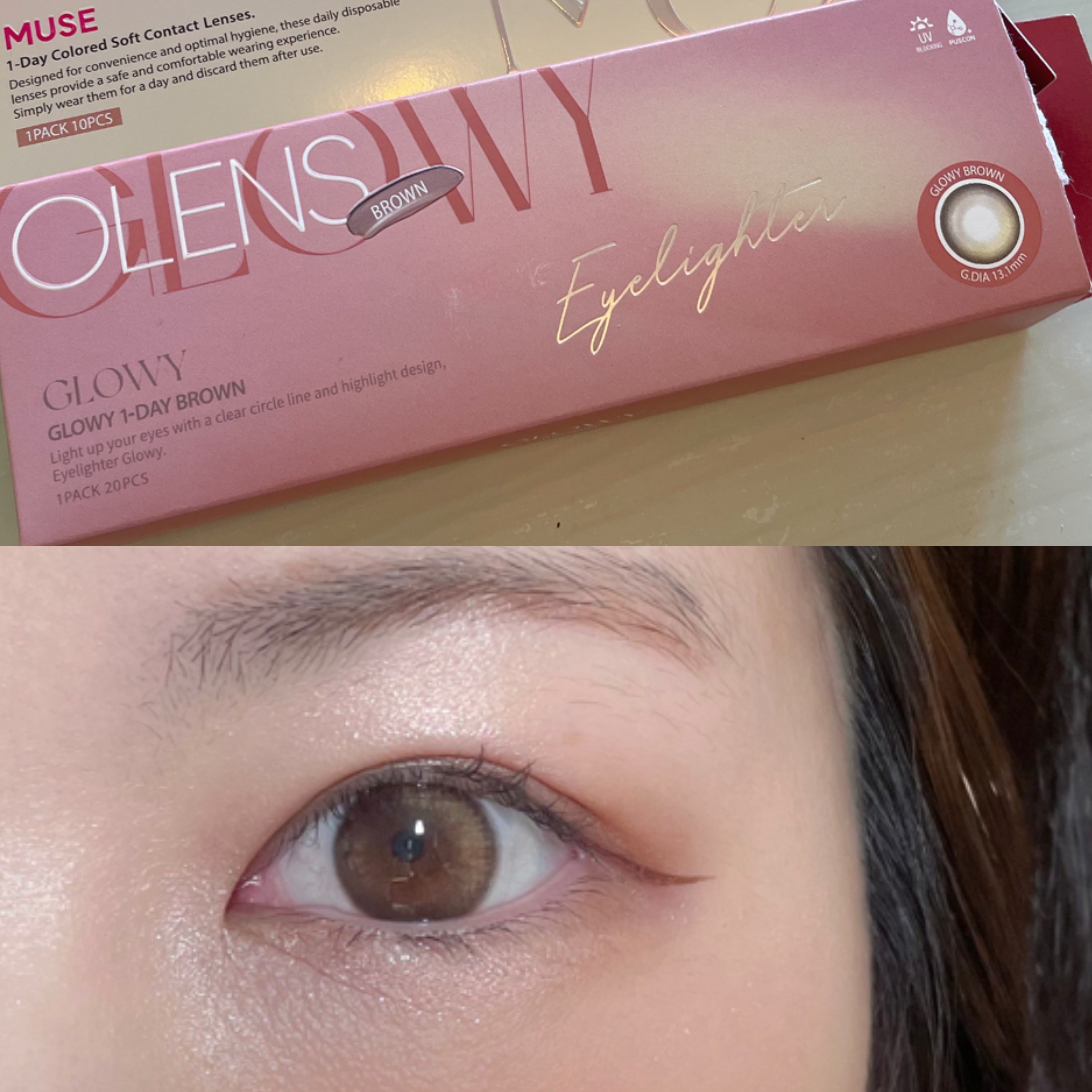 MUSE 1day/OLENS/ワンデー（１DAY）カラコンを使ったクチコミ（3枚目）