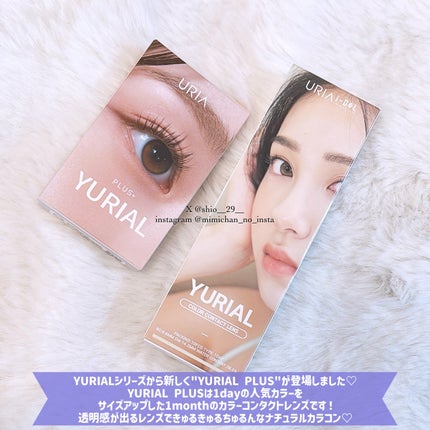 YURIAL PLUS 1month ウォーターブラウン/URIA/1ヶ月(1MONTH)カラコンの画像