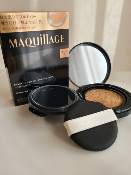 ドラマティックエッセンスクッション グロウ/マキアージュ/クッションファンデーションを使ったクチコミ(3枚目)