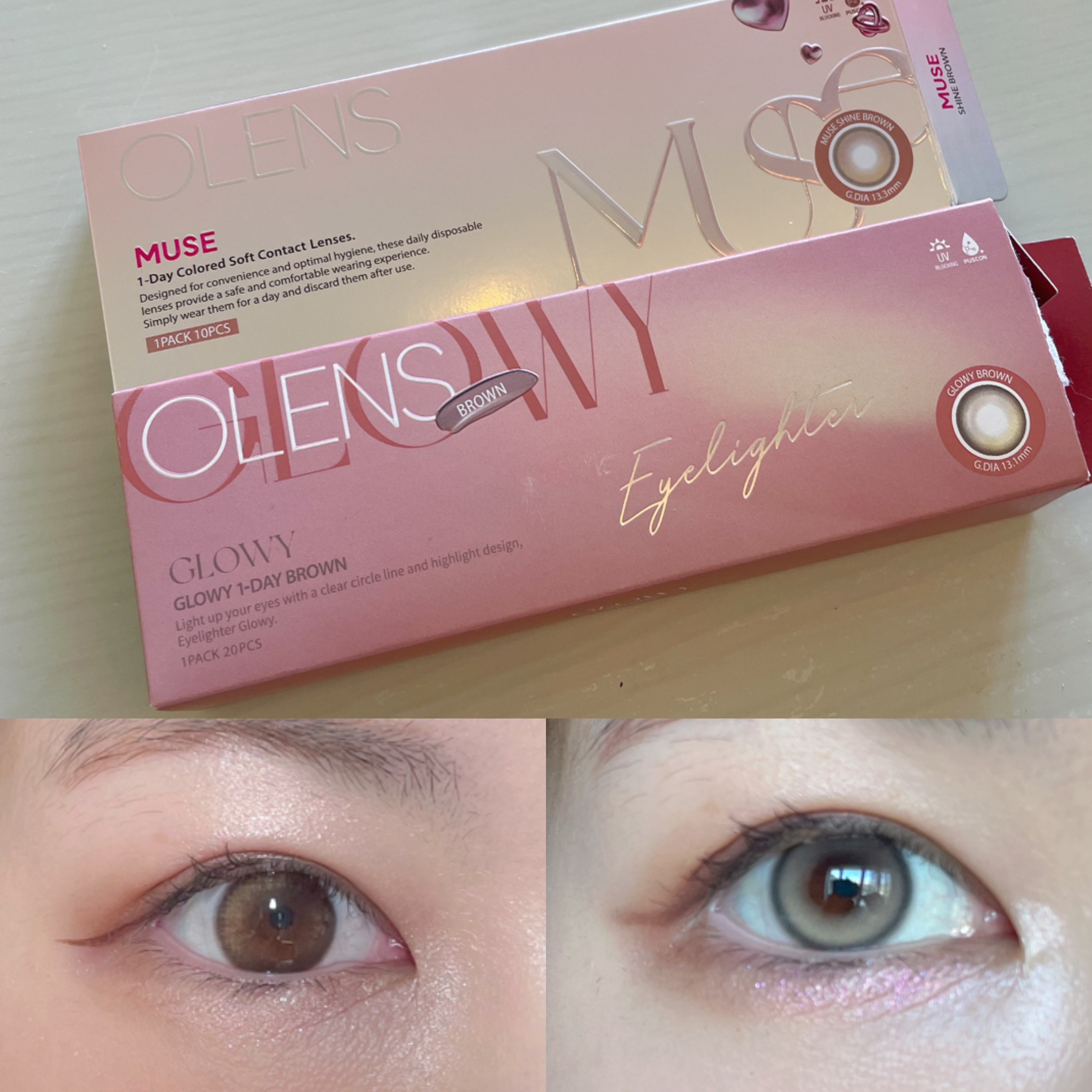 MUSE 1day/OLENS/ワンデー（１DAY）カラコンを使ったクチコミ（1枚目）