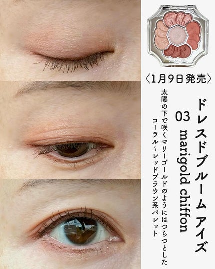 ジルスチュアート ドレスドブルーム アイズ/JILL STUART/アイシャドウパレットを使ったクチコミ(3枚目)